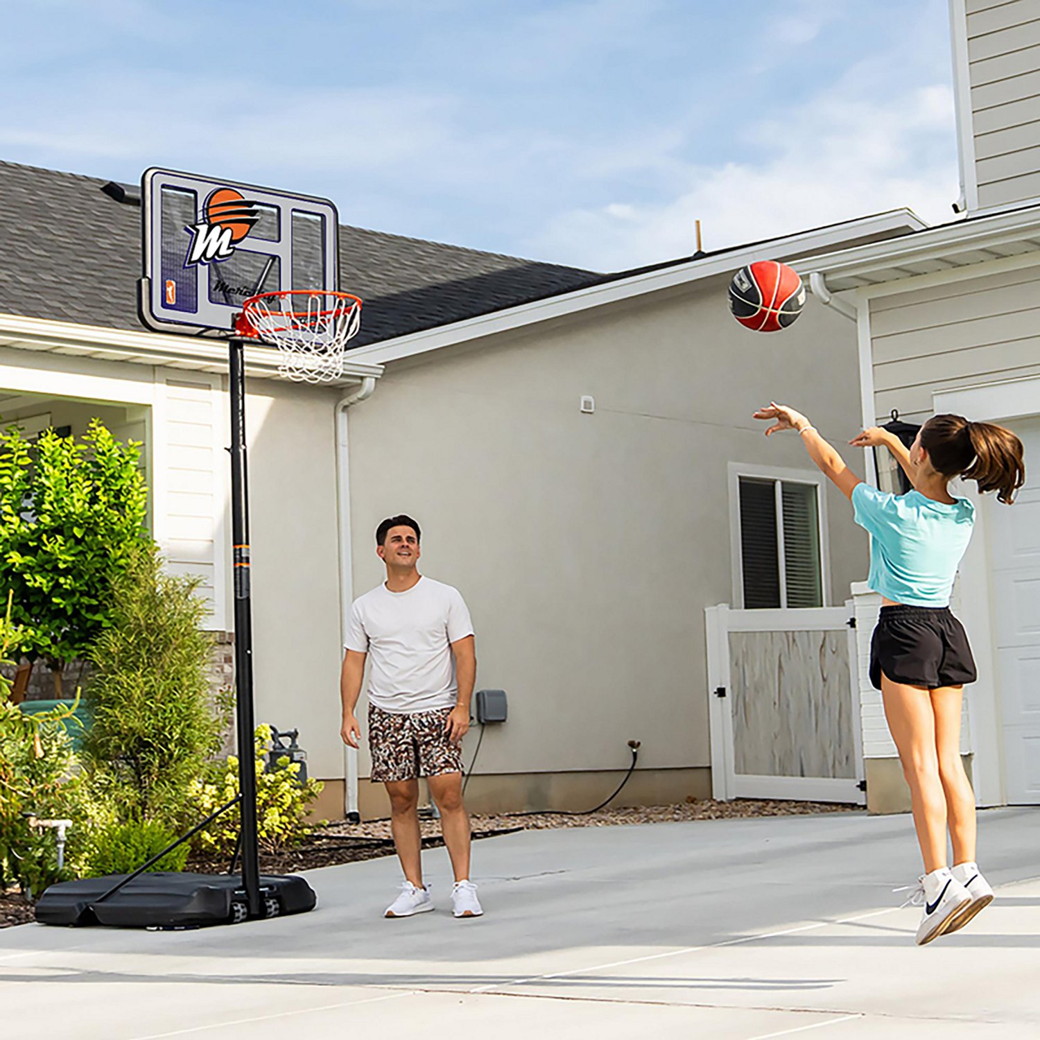 Lifetime WNBA Phoenix Mercury 44 in Portable Basketball Hoop with Wheels - view number 8