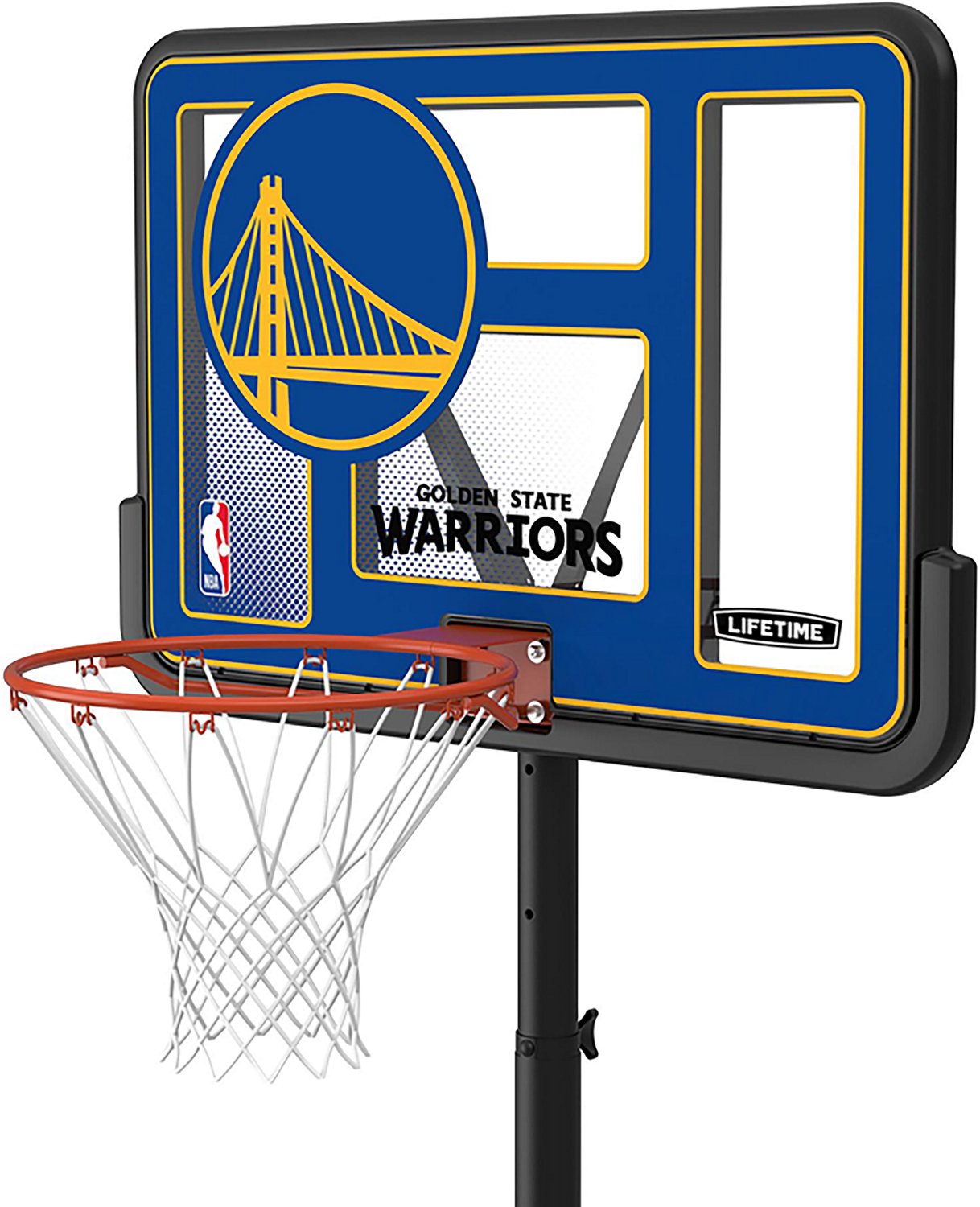 Lifetime NBA Golden State Warriors 44 in Portable Basketball Hoop with Wheels - view number 3