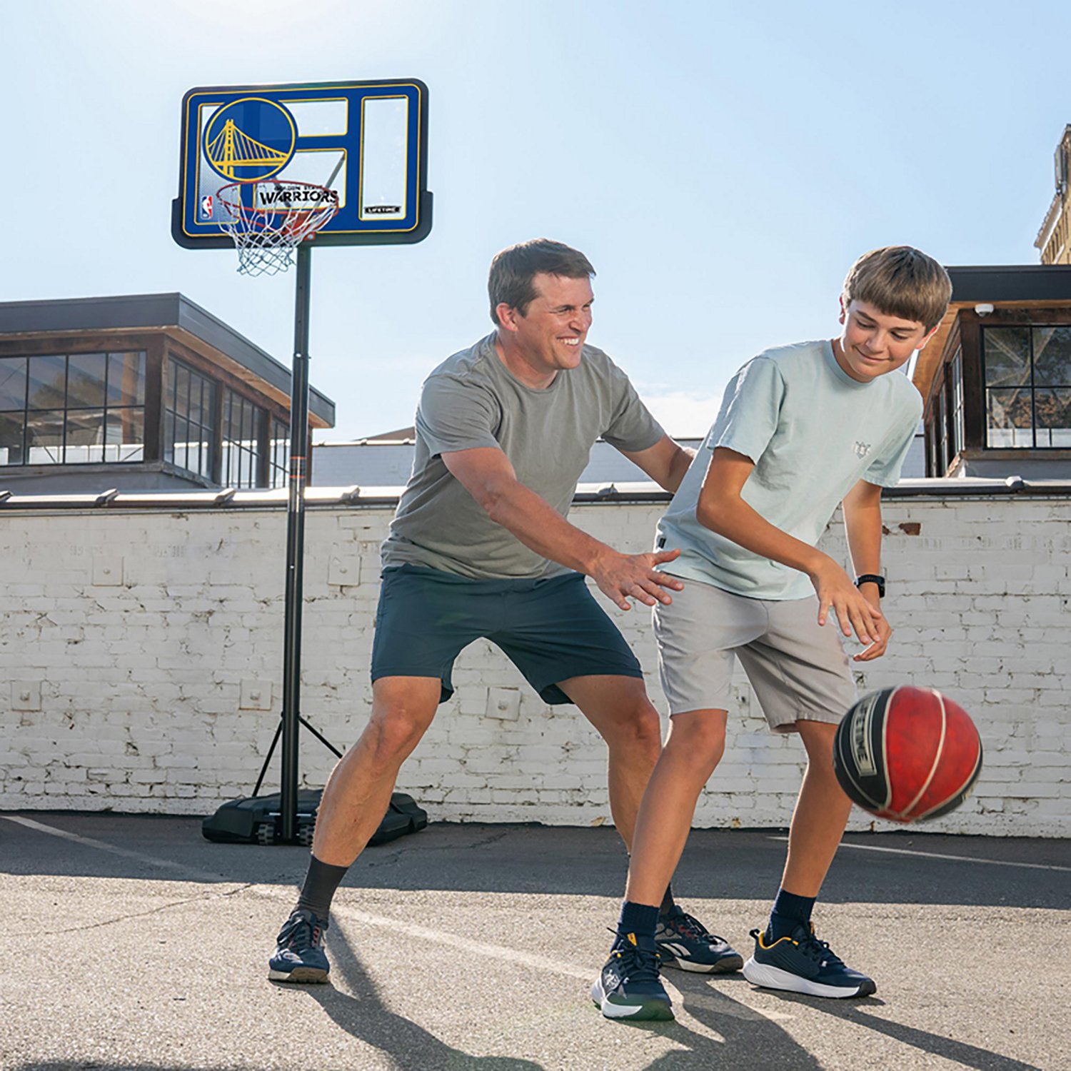 Lifetime NBA Golden State Warriors 44 in Portable Basketball Hoop with Wheels - view number 8