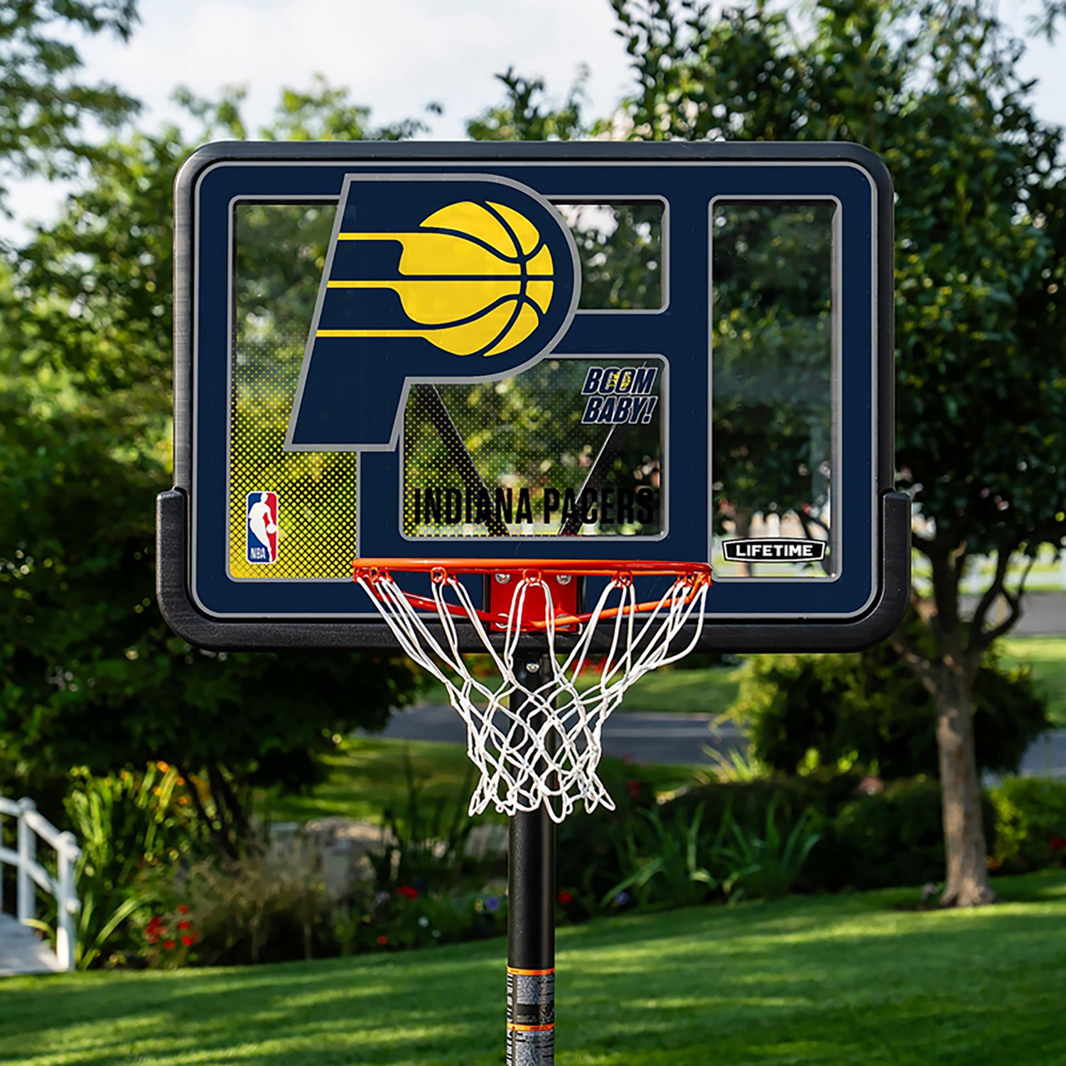 Lifetime NBA Indiana Pacers 44 in Portable Basketball Hoop with Wheels - view number 8