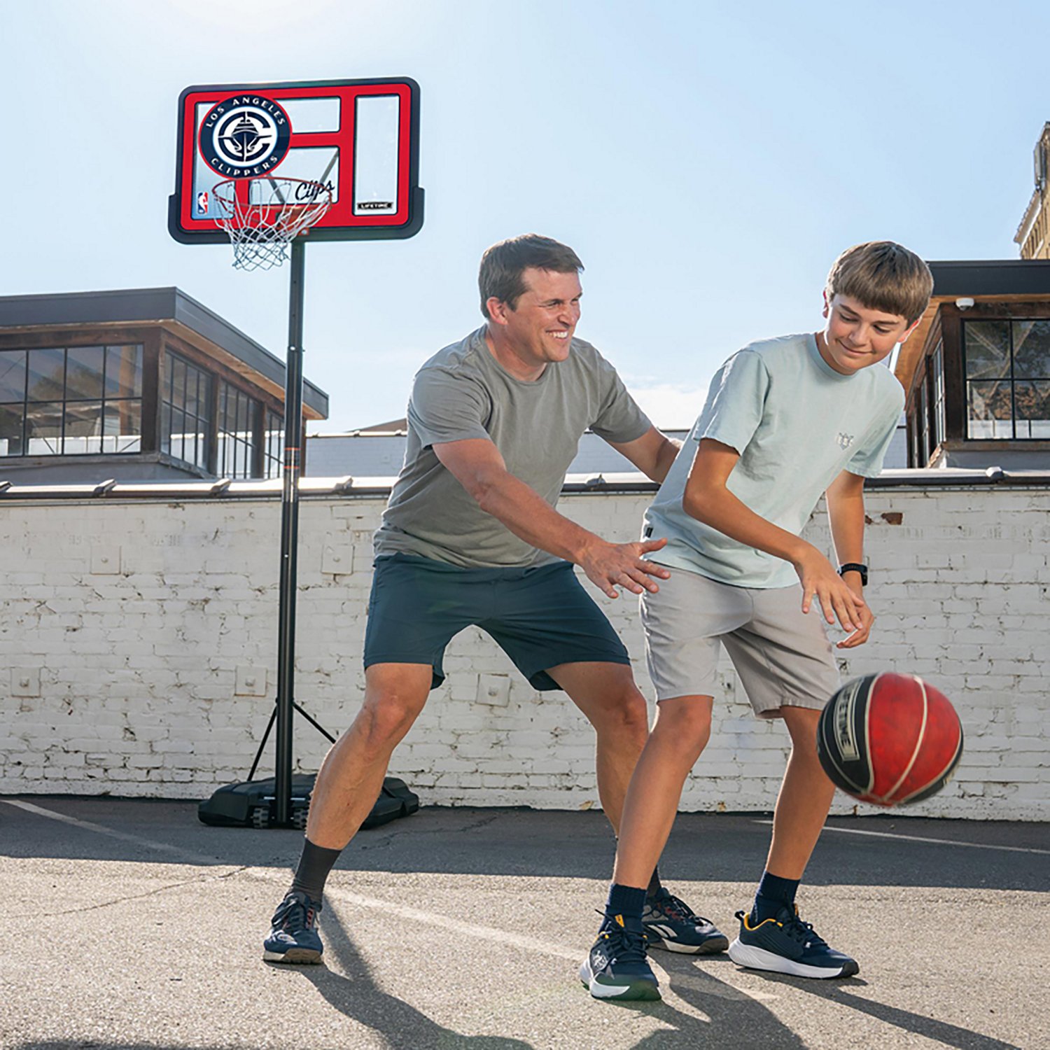 Lifetime NBA Los Angeles Clippers 44 in Portable Basketball Hoop with Wheels - view number 6