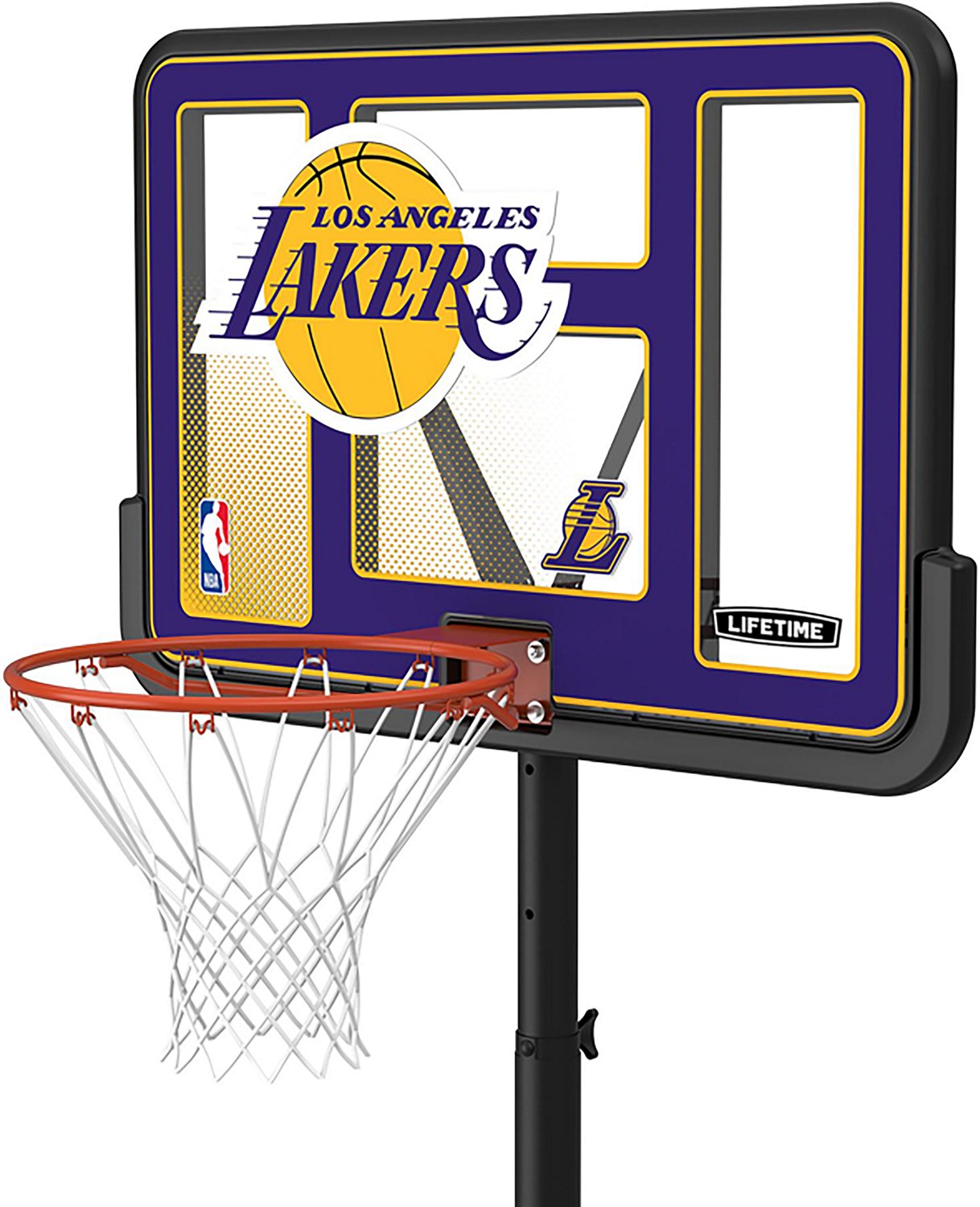Lifetime NBA Los Angeles Lakers 44 in Portable Basketball Hoop with Wheels - view number 3