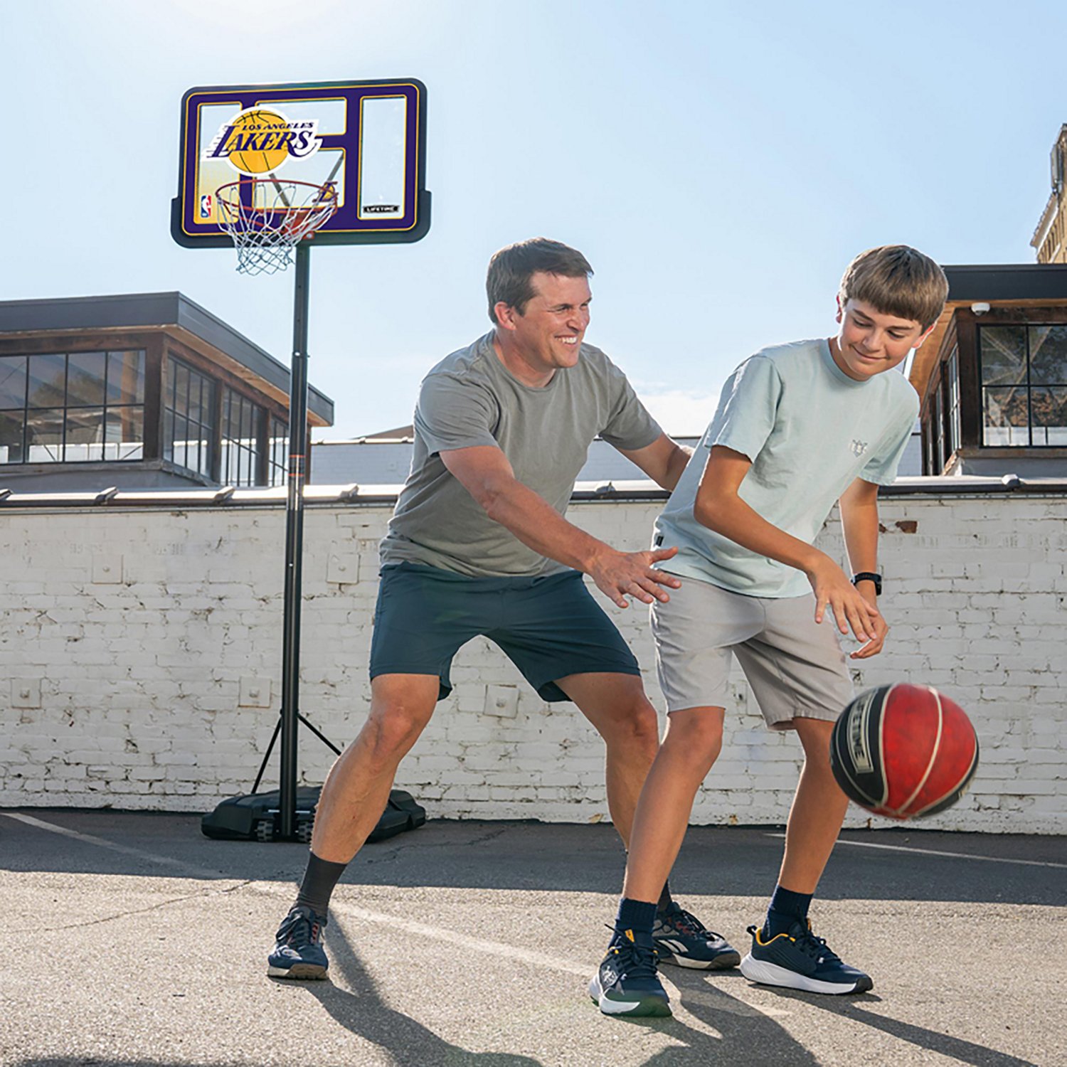 Lifetime NBA Los Angeles Lakers 44 in Portable Basketball Hoop with Wheels - view number 8
