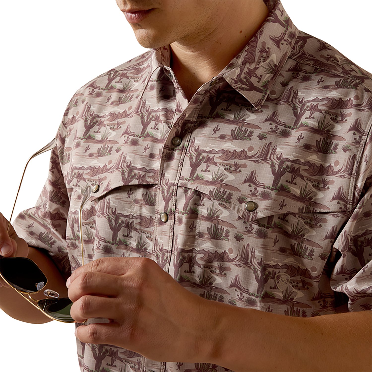Ariat Men’s Printed VentTEK Western Yoke Classic Fit Snap Shirt - view number 3