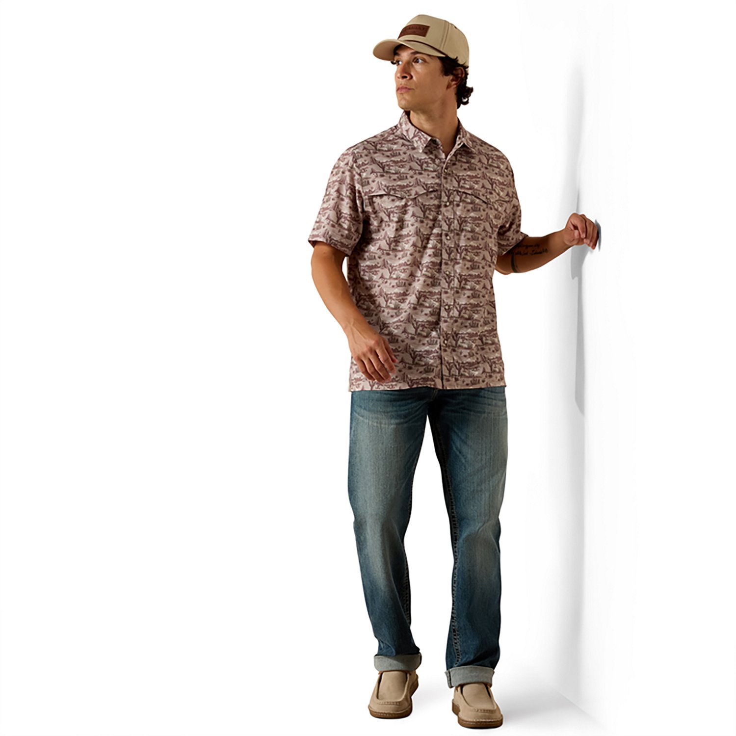 Ariat Men’s Printed VentTEK Western Yoke Classic Fit Snap Shirt - view number 6