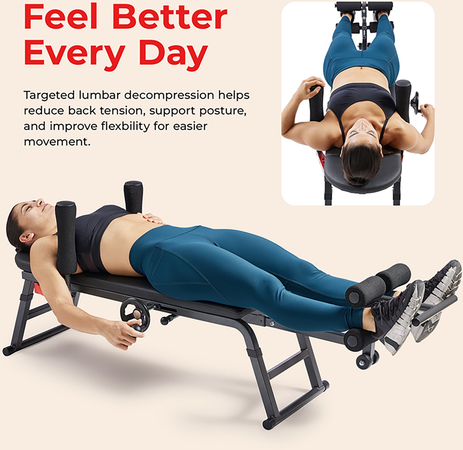 Sunny Health & Fitness Lumbar Decompression and Stretching Table - view number 2