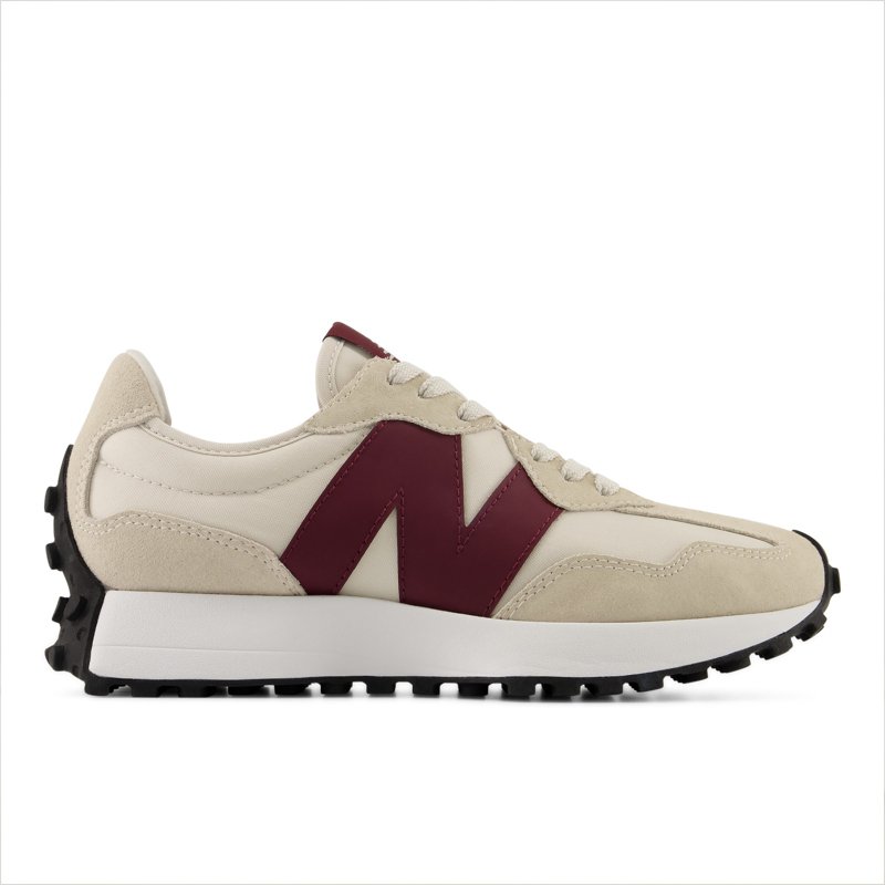 New Balance Women's 327 Sneakers from Finish Line - Beige,Burgundy