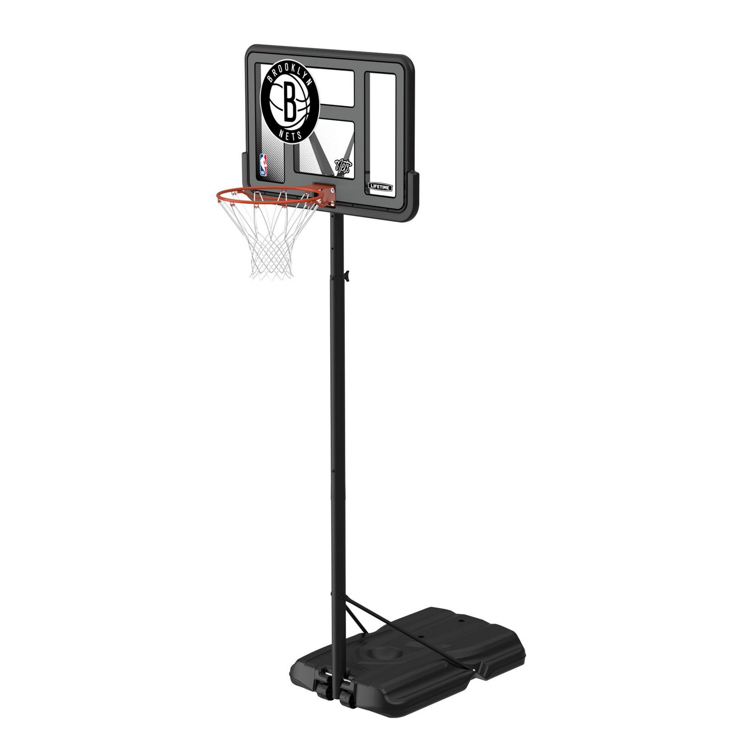 Lifetime NBA Brooklyn Nets 44 in Portable Basketball Hoop with Wheels - view number 2