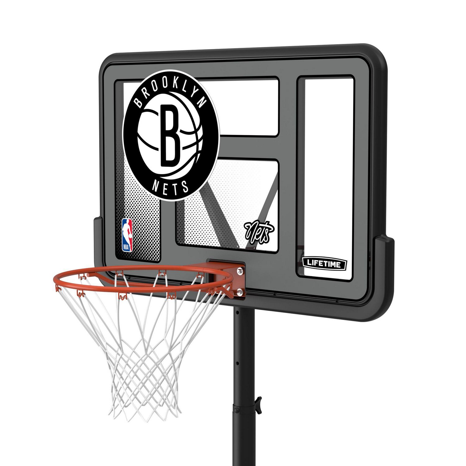 Lifetime NBA Brooklyn Nets 44 in Portable Basketball Hoop with Wheels - view number 3