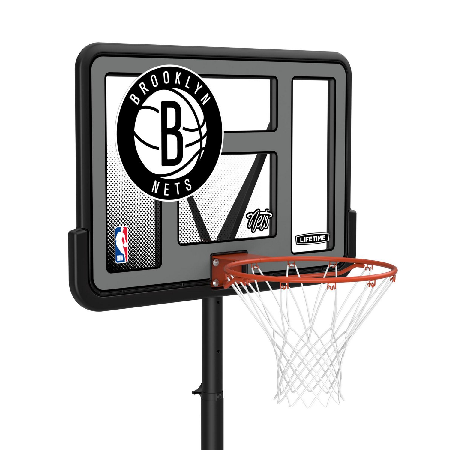 Lifetime NBA Brooklyn Nets 44 in Portable Basketball Hoop with Wheels - view number 6