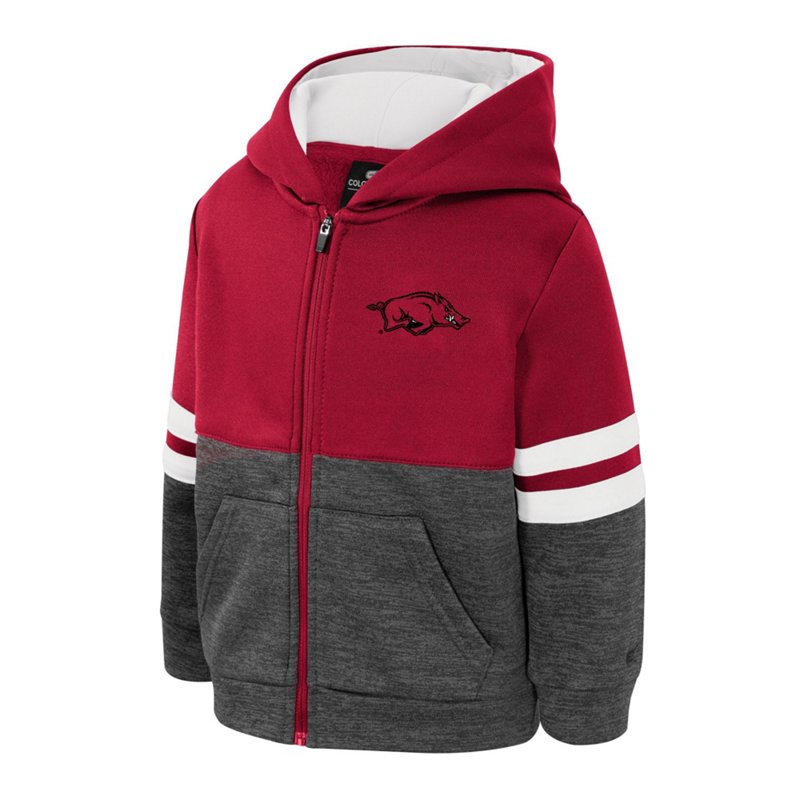 Colosseum Athletics Toddler Boys' University of Arkansas Bandit Full Zip Hoodie