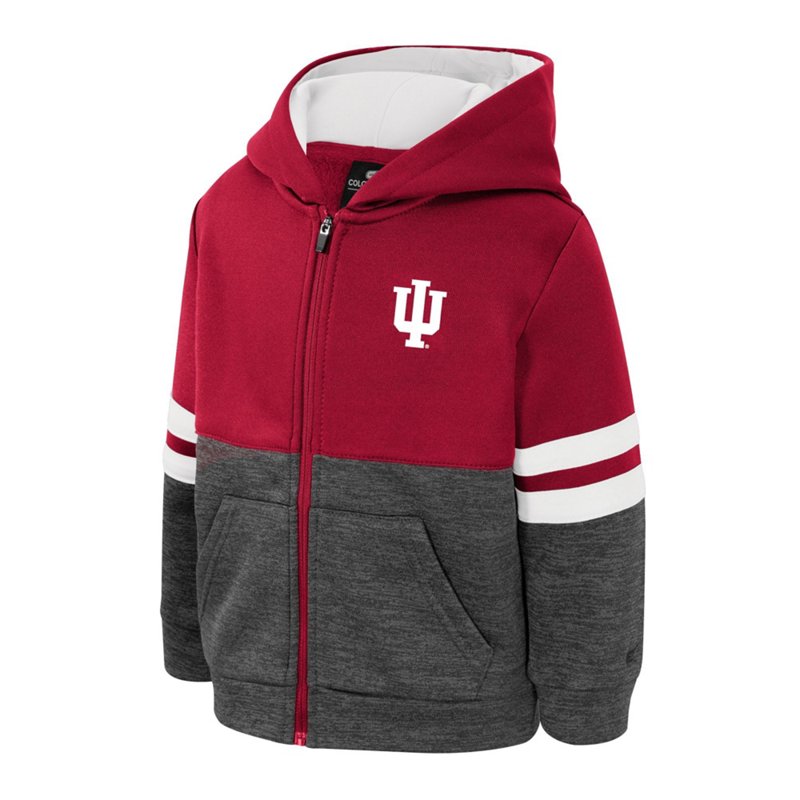 Colosseum Athletics Toddler Boys' Indiana University Bandit Full Zip Hoodie