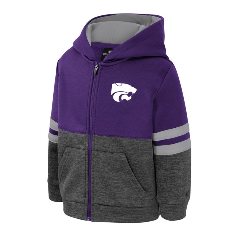 Colosseum Athletics Toddler Boys' Kansas State University Bandit Full Zip Hoodie