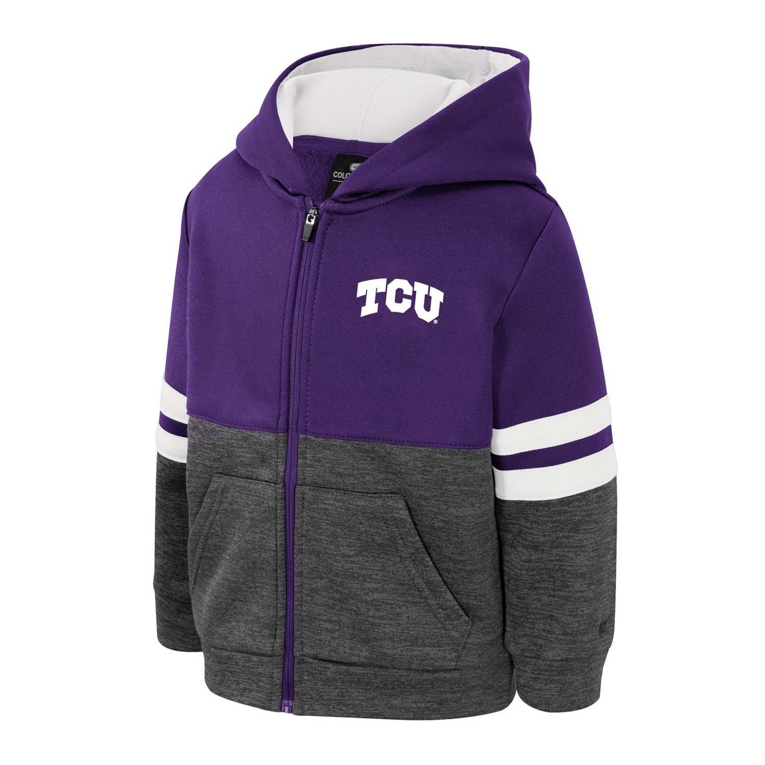 Colosseum Athletics Toddler Boys' Texas Christian University Bandit Full Zip Hoodie