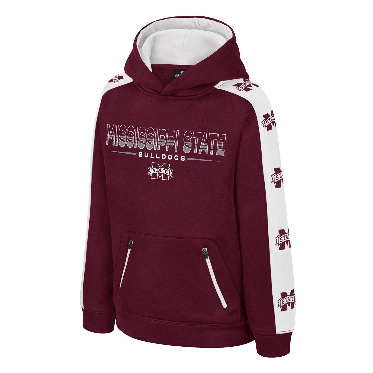 Colosseum Athletics Boys' Mississippi State University Bandit Poly Hoodie