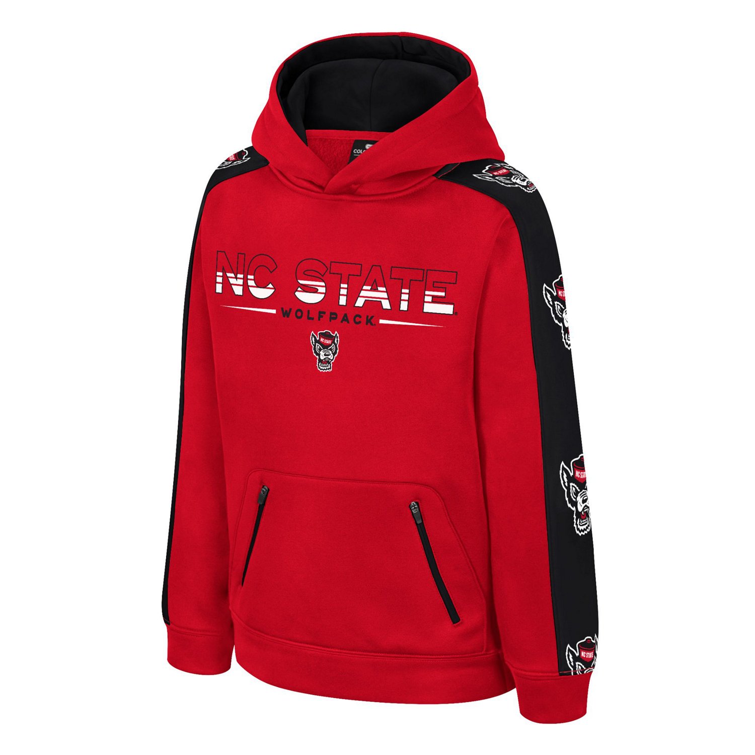 Colosseum Athletics Boys' North Carolina State University Bandit Poly Hoodie