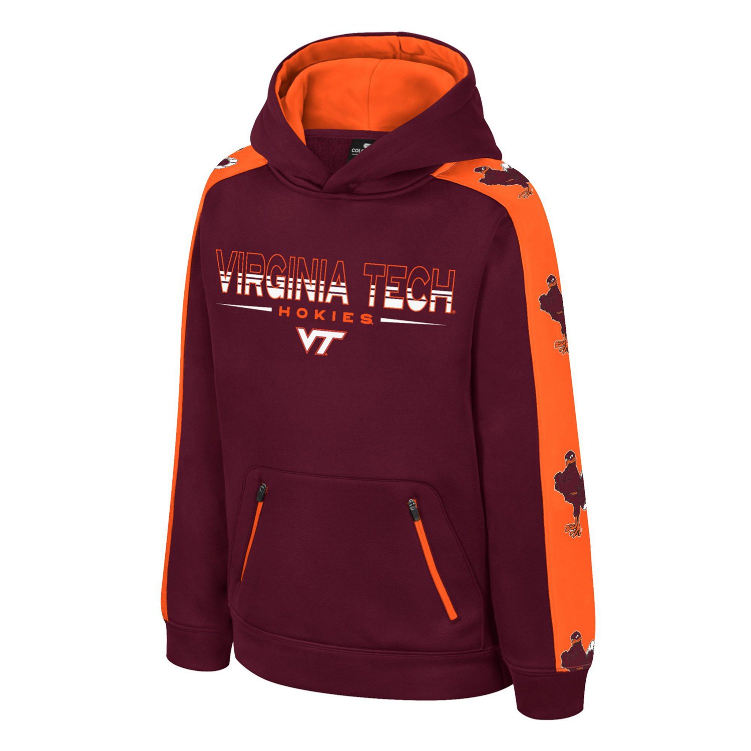 Colosseum Athletics Boys' Virginia Tech Bandit Poly Hoodie