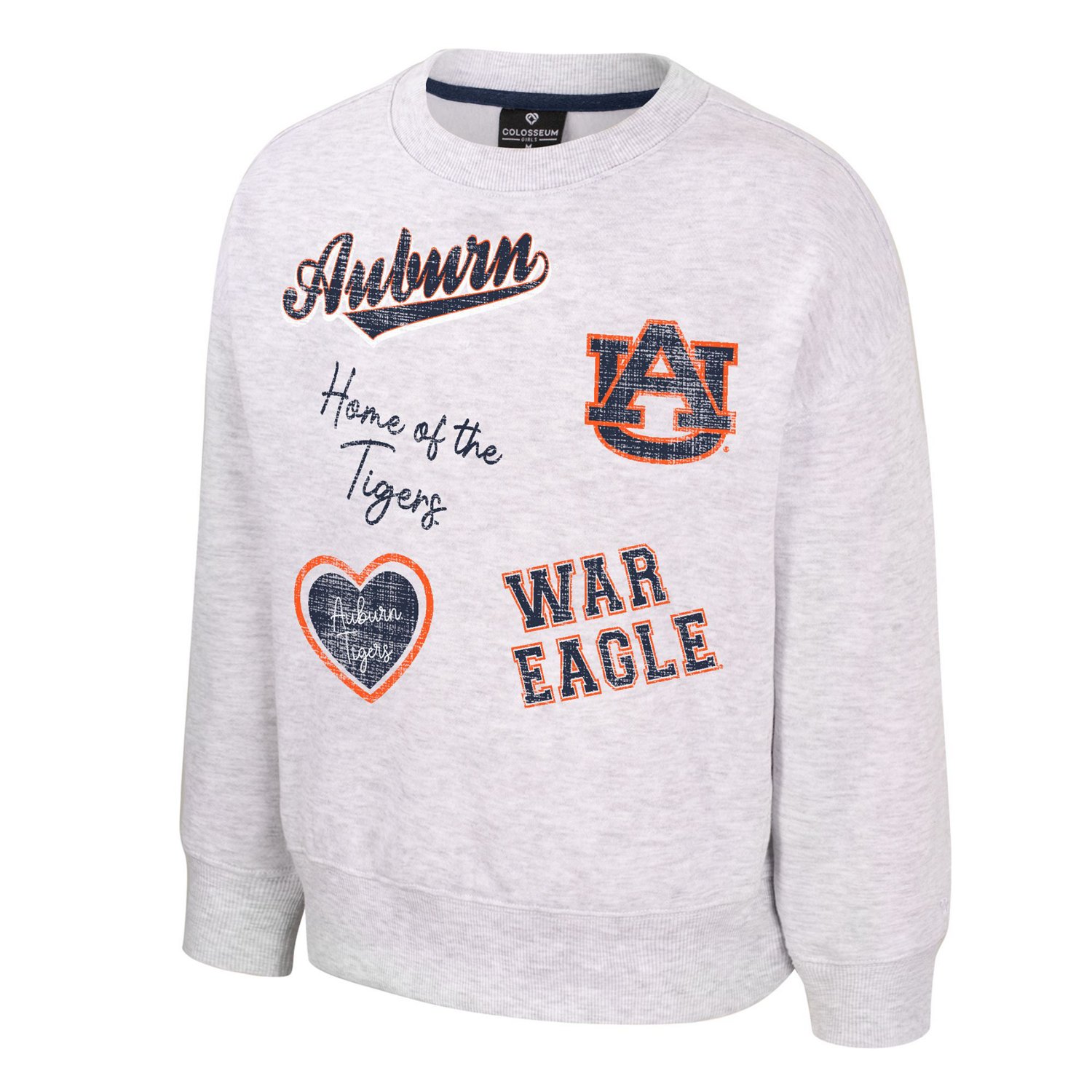 Colosseum Athletics Girls' Auburn University Coco Long Sleeve Crew ...