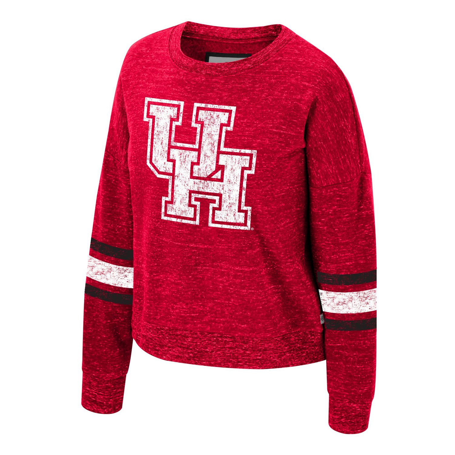 Colosseum Athletics Houston Cougars Jaclyn Speckle Long Sleeve Crew