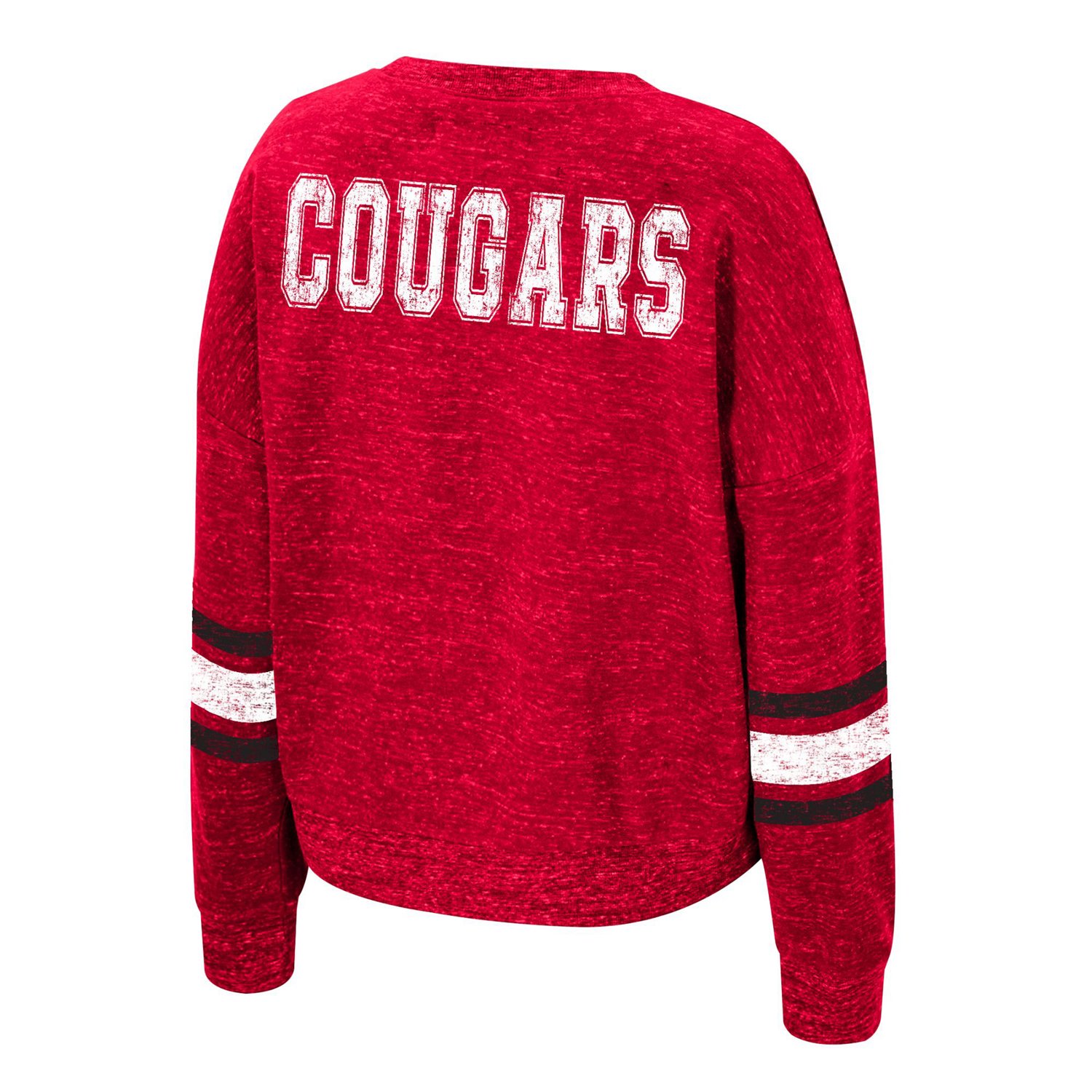Colosseum Athletics Houston Cougars Jaclyn Speckle Long Sleeve Crew - view number 2