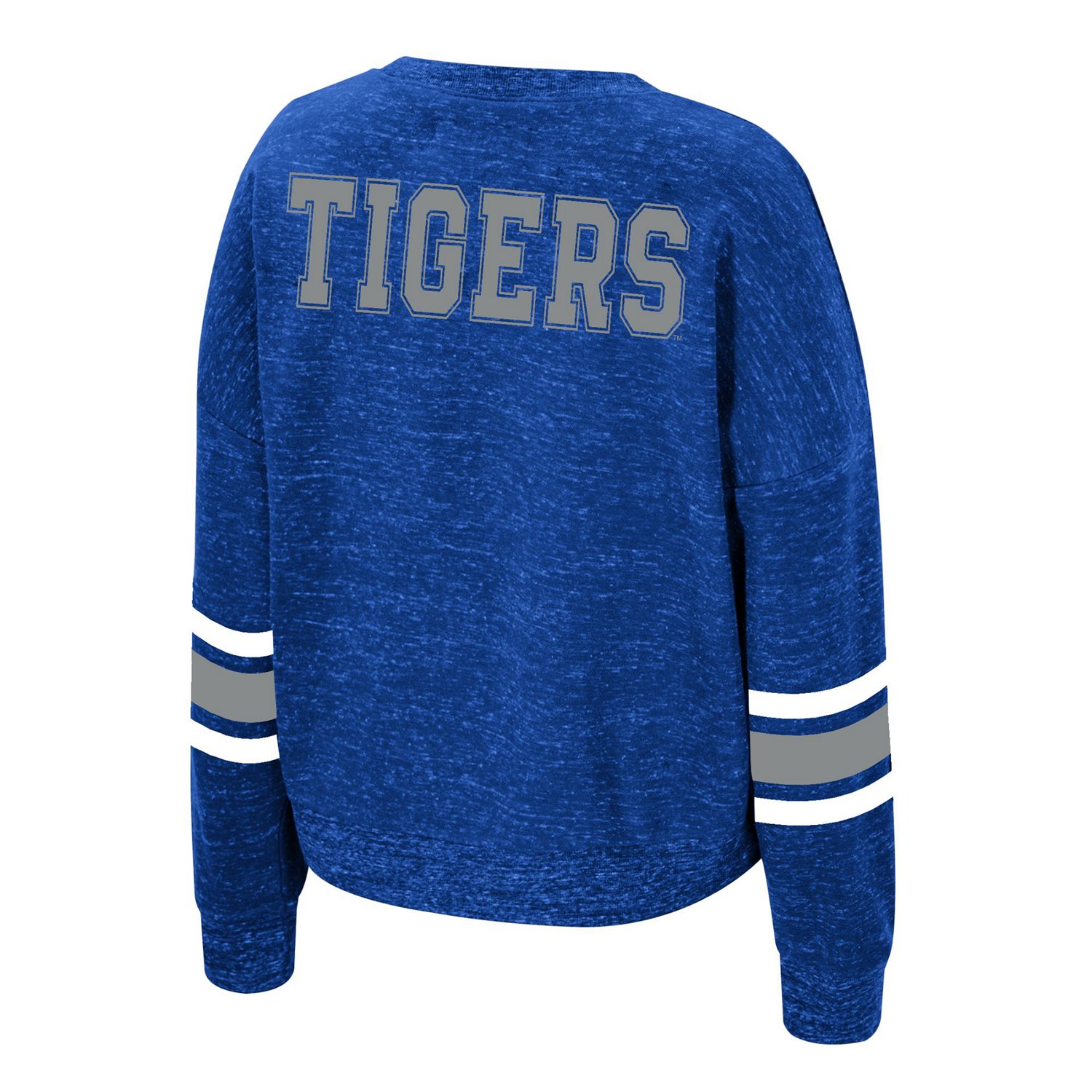Colosseum Athletics Memphis Tigers Jaclyn Speckle Long Sleeve Crew - view number 2
