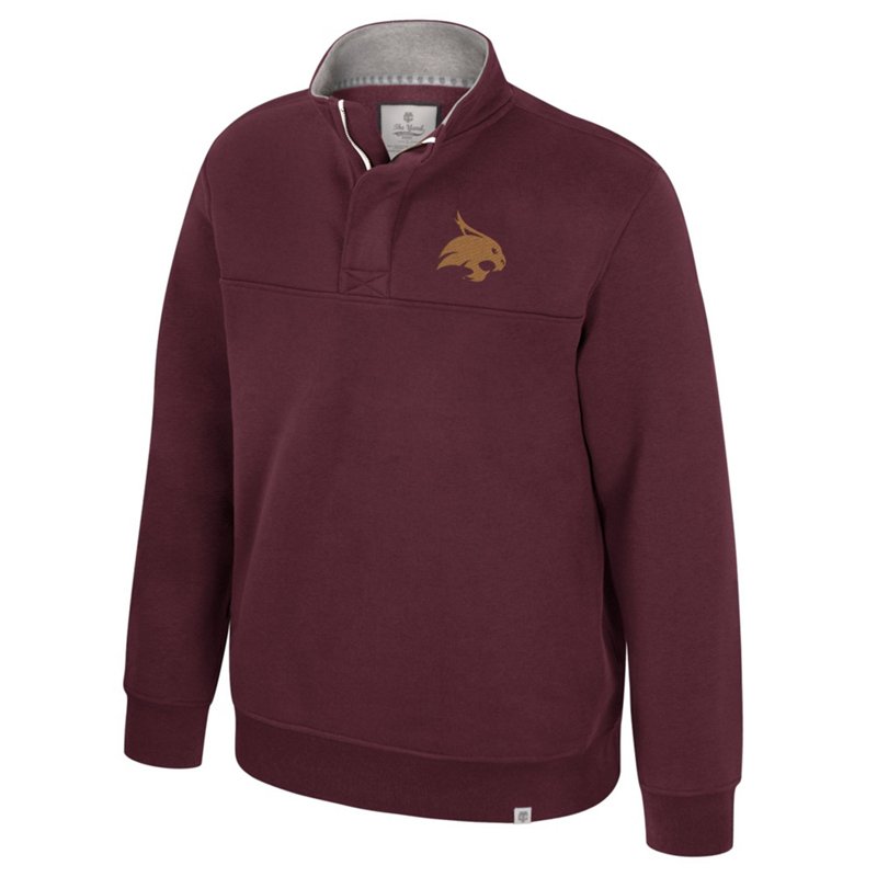 Colosseum Athletics Men's Texas State University Privilege Vintage 1/4 Zip
