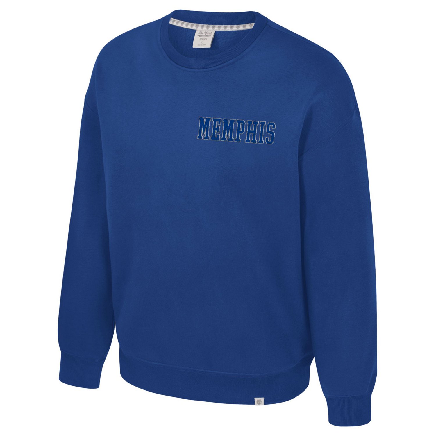 Colosseum Athletics Men's University of Memphis Super Rich Vintage Crew