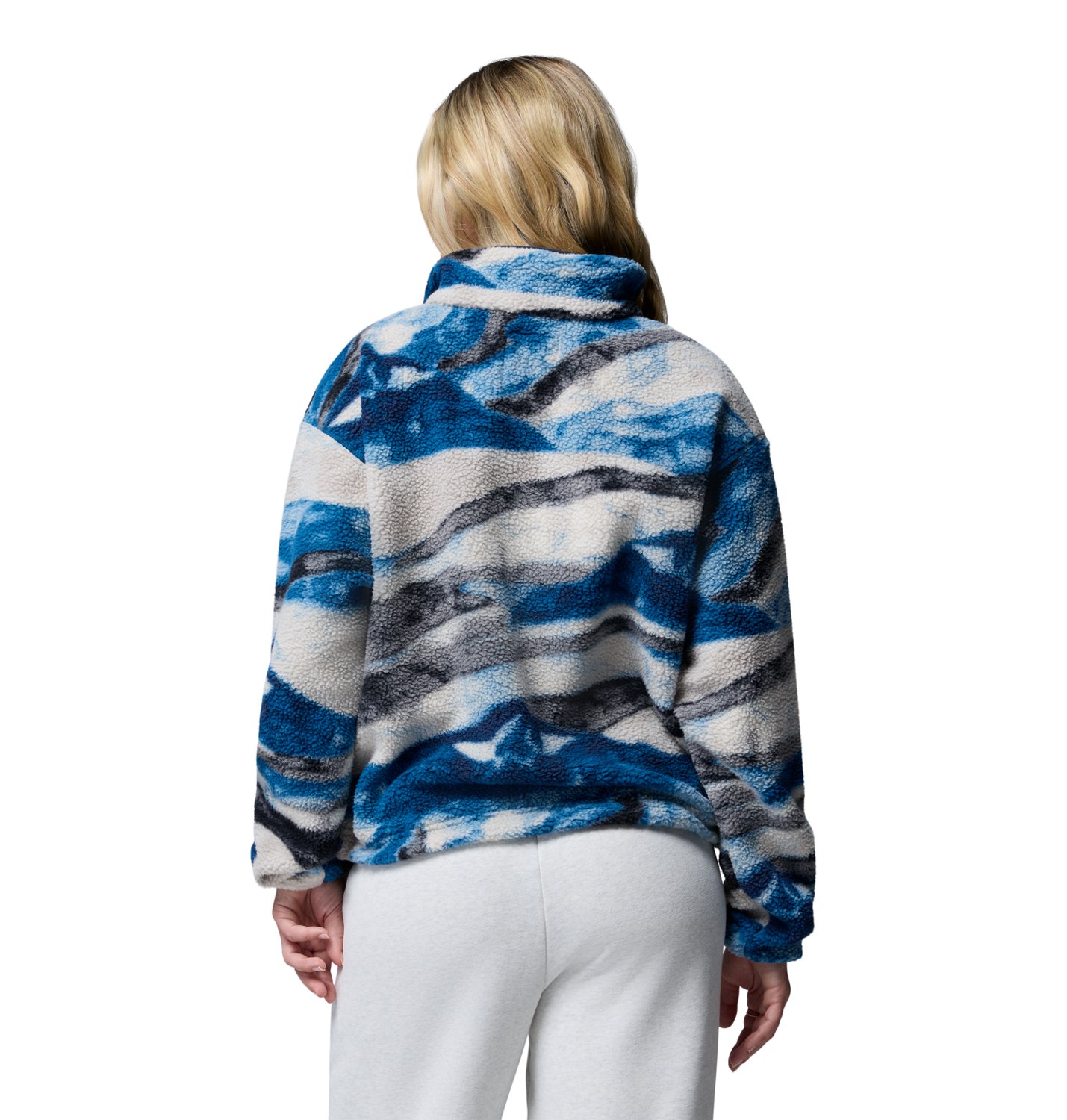 Columbia Sportswear Women's Helvetia II Printed Cropped 1/2 Snap Fleece Pullover                                                 - view number 2