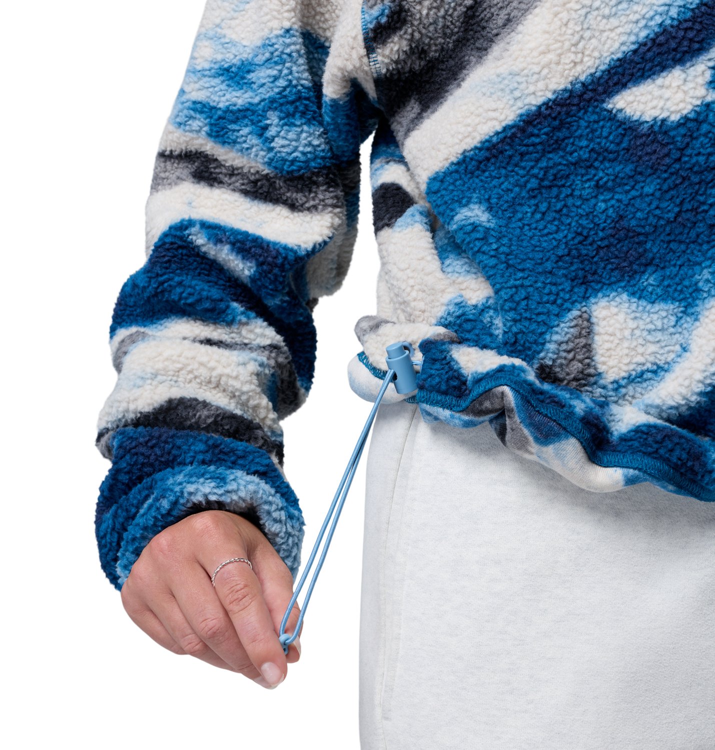 Columbia Sportswear Women's Helvetia II Printed Cropped 1/2 Snap Fleece Pullover                                                 - view number 5