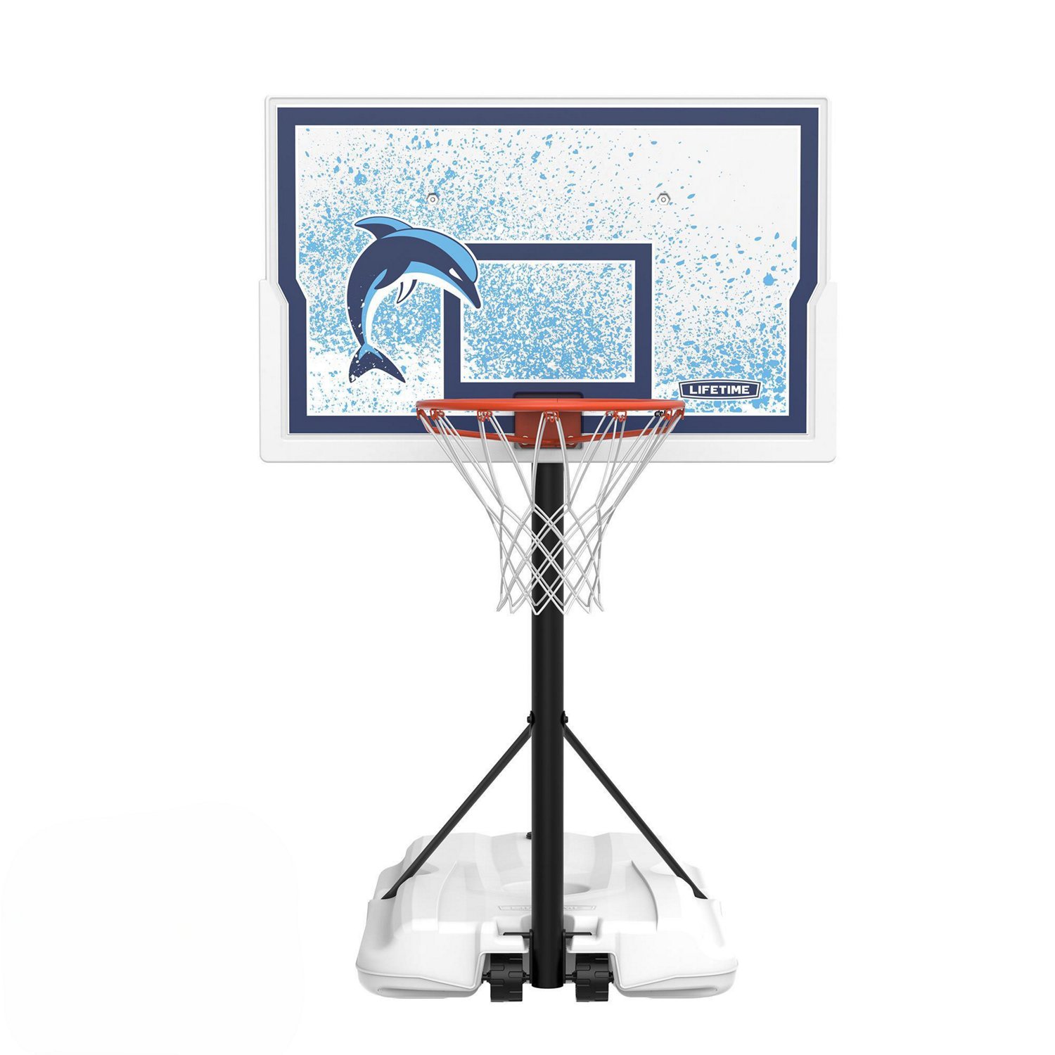 Lifetime 44 in Portable Poolside Impact Basketball Hoop with Classic Rim