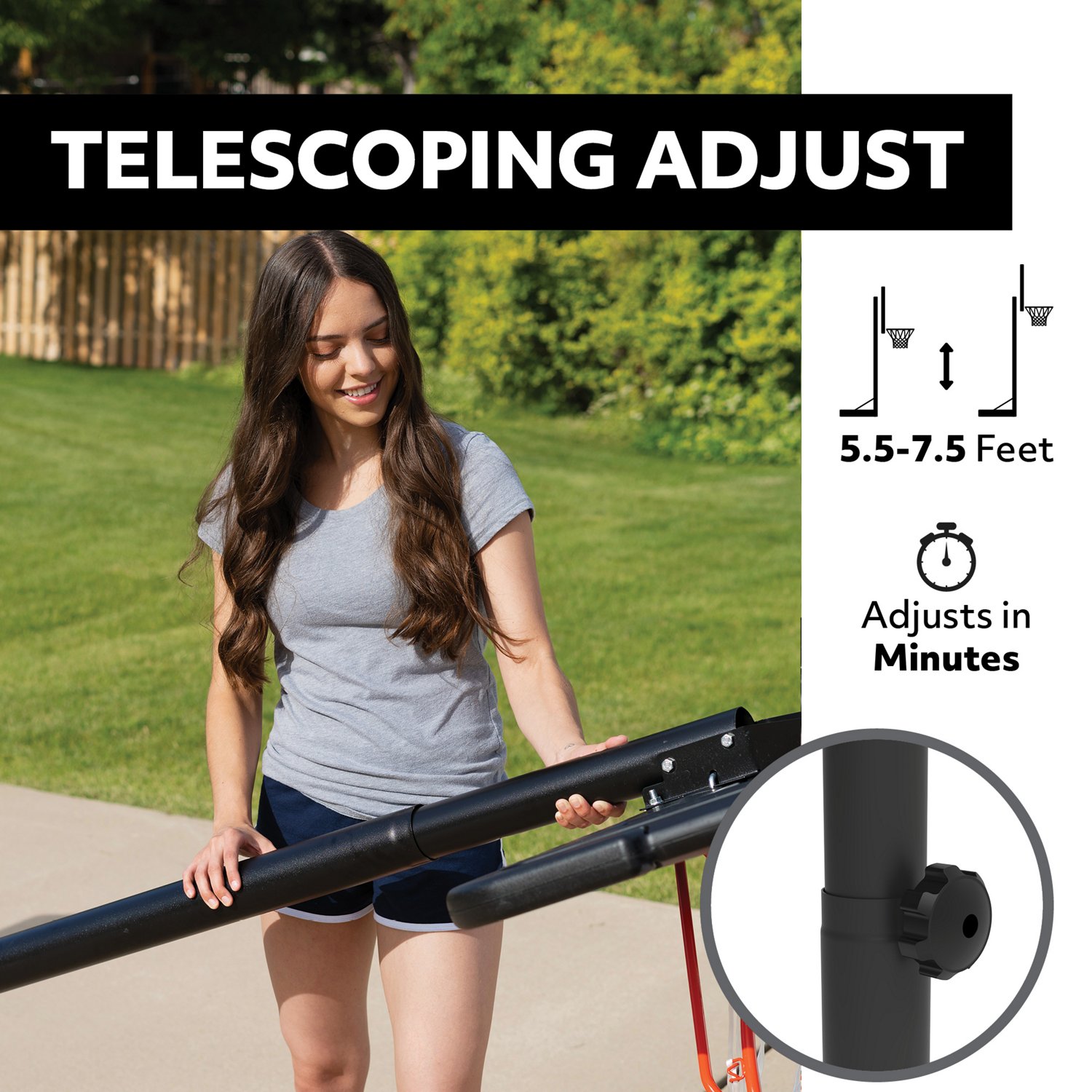 Lifetime 32 in Adjustable Youth Portable Basketball Hoop - view number 4