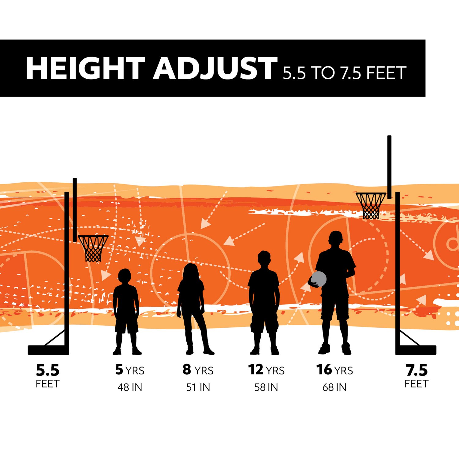 Lifetime 32 in Adjustable Youth Portable Basketball Hoop - view number 6