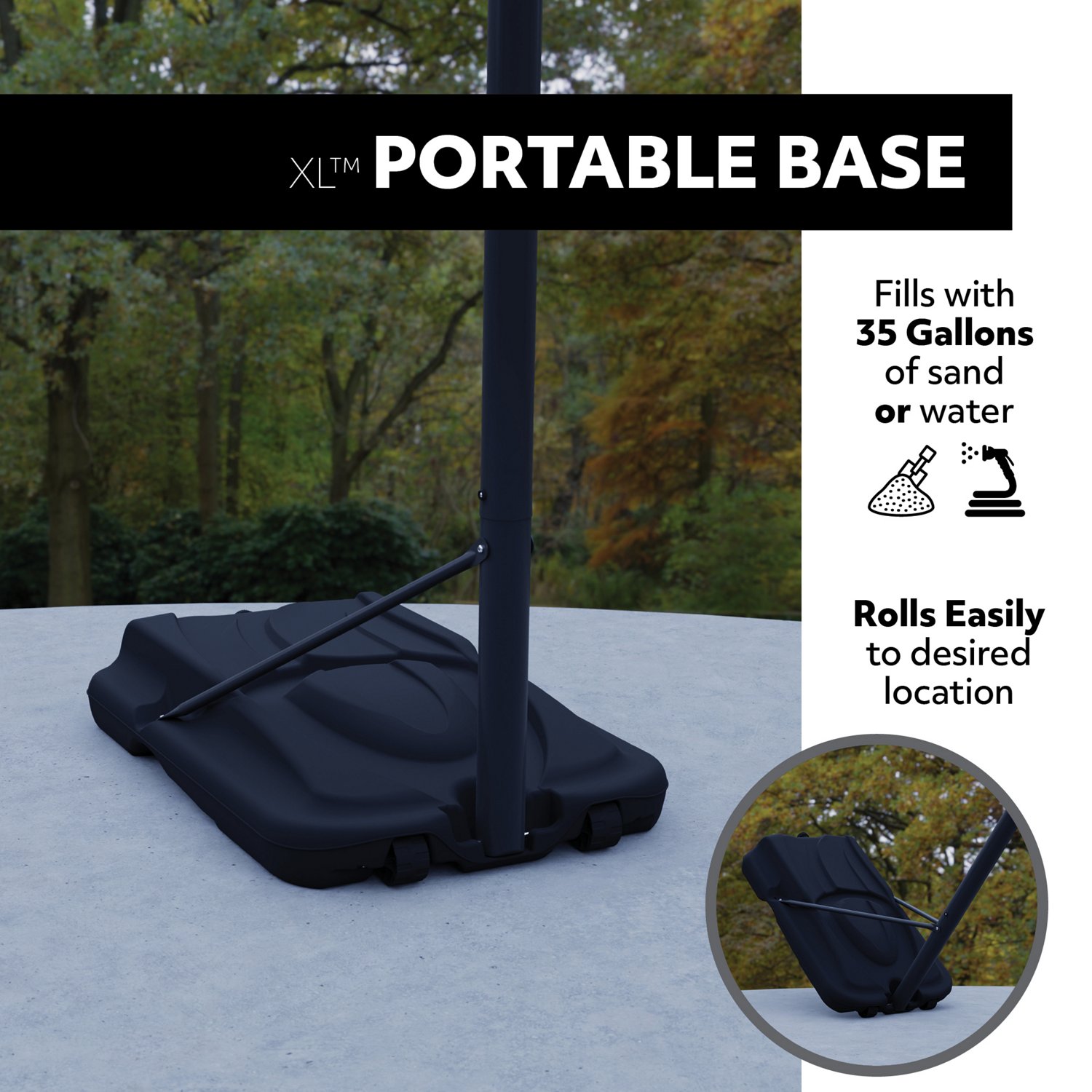 Lifetime 54 in Power Lift Portable Basketball Hoop - view number 6