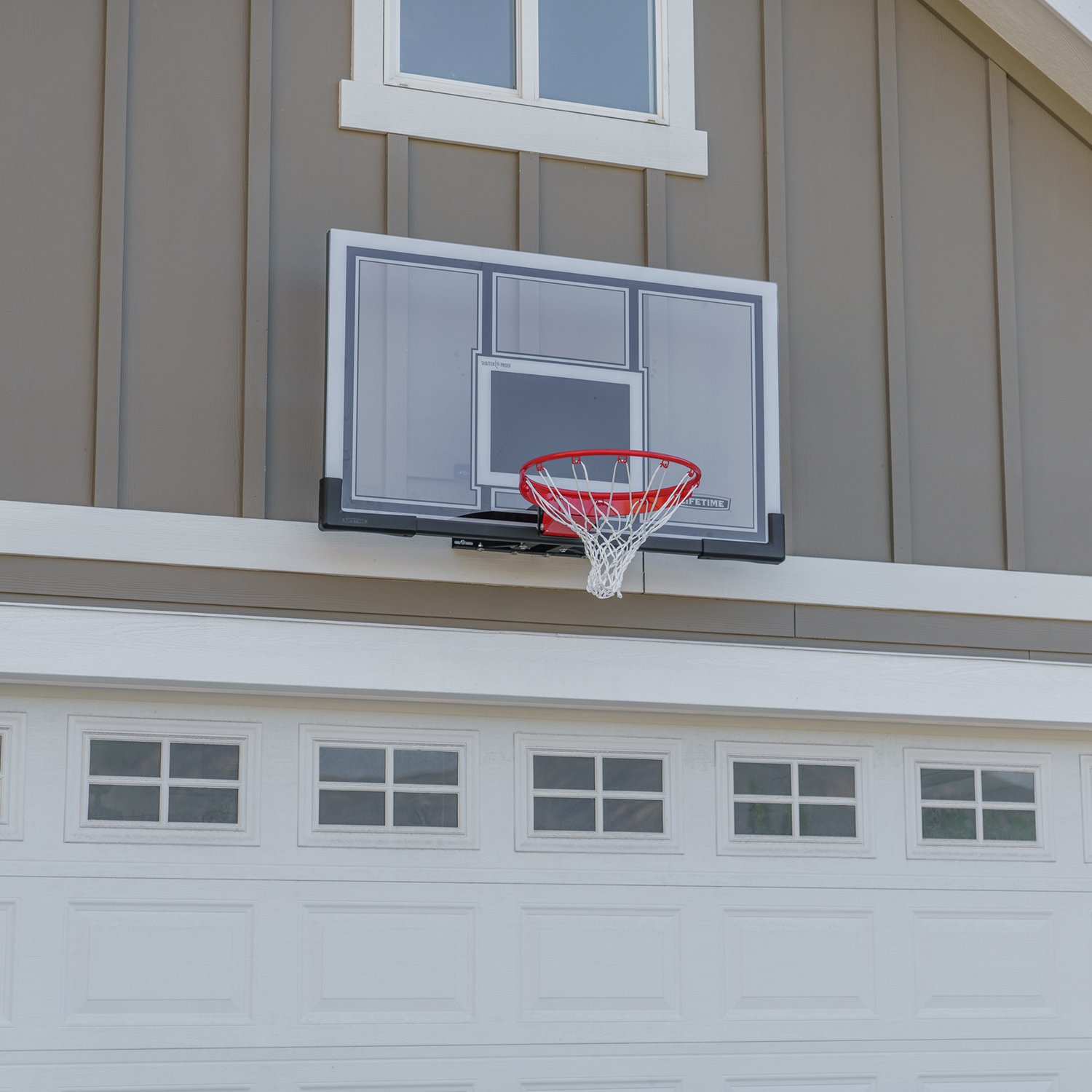 Lifetime 44 in Shatterproof Portable Basketball Hoop with Action Grip Adjustment & Slam-It Rim - view number 6