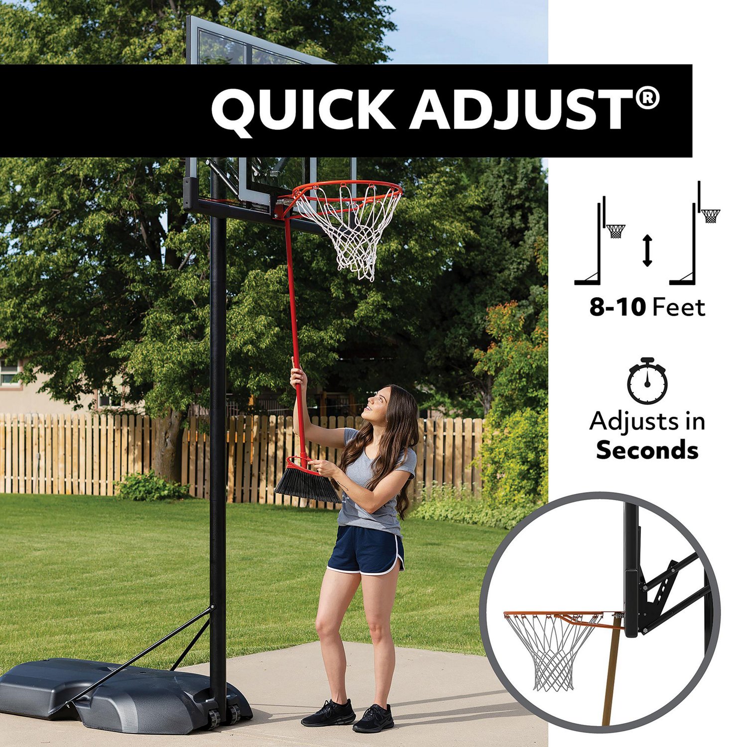 Lifetime Universal Adjustable Height Backboard Mounting Kit - view number 4