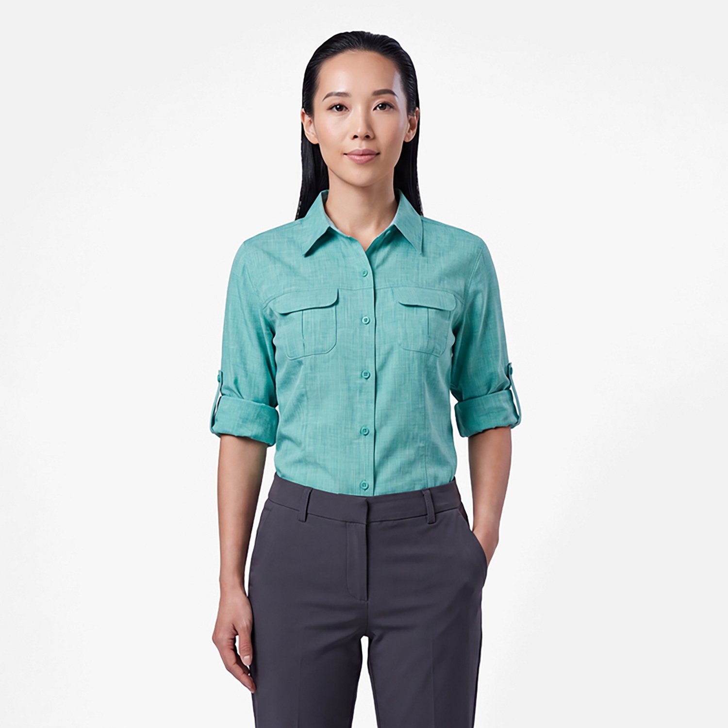 Magellan Outdoors Women's Aransas Pass Long Sleeve Shirt - view number 2