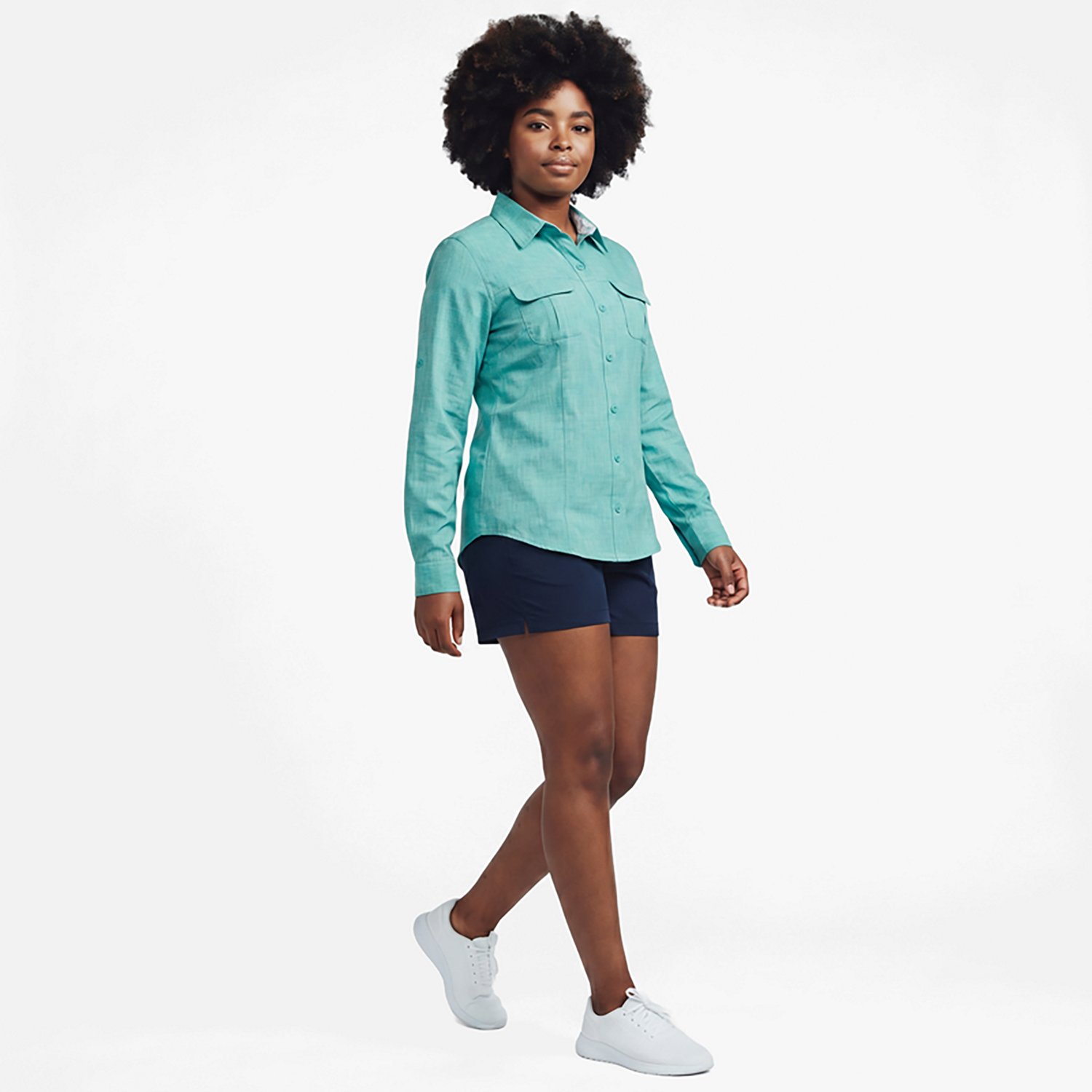 Magellan Outdoors Women's Aransas Pass Long Sleeve Shirt - view number 3