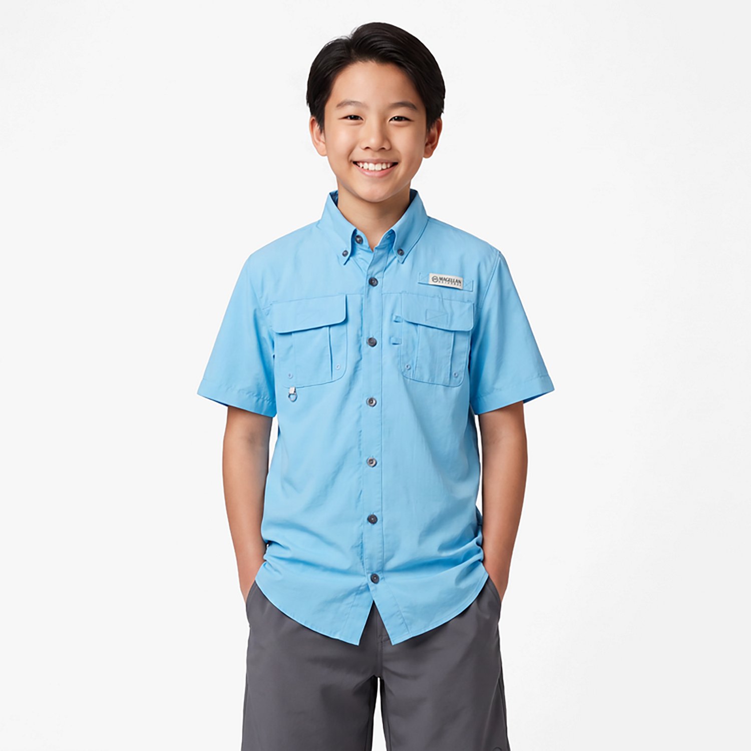 Magellan Outdoors Boys' Laguna Madre Button Down Shirt