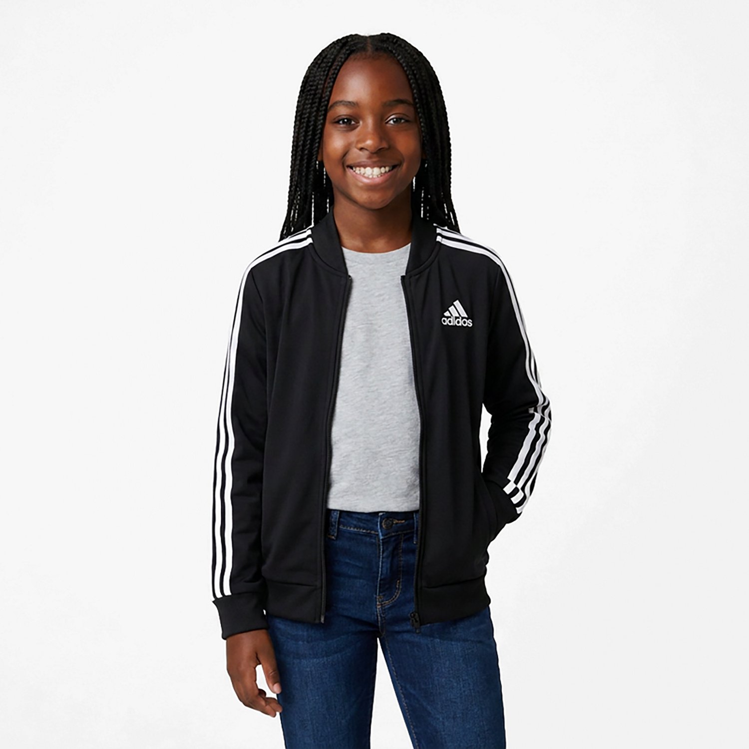 adidas Girls' Tricot Bomber Jacket - view number 2