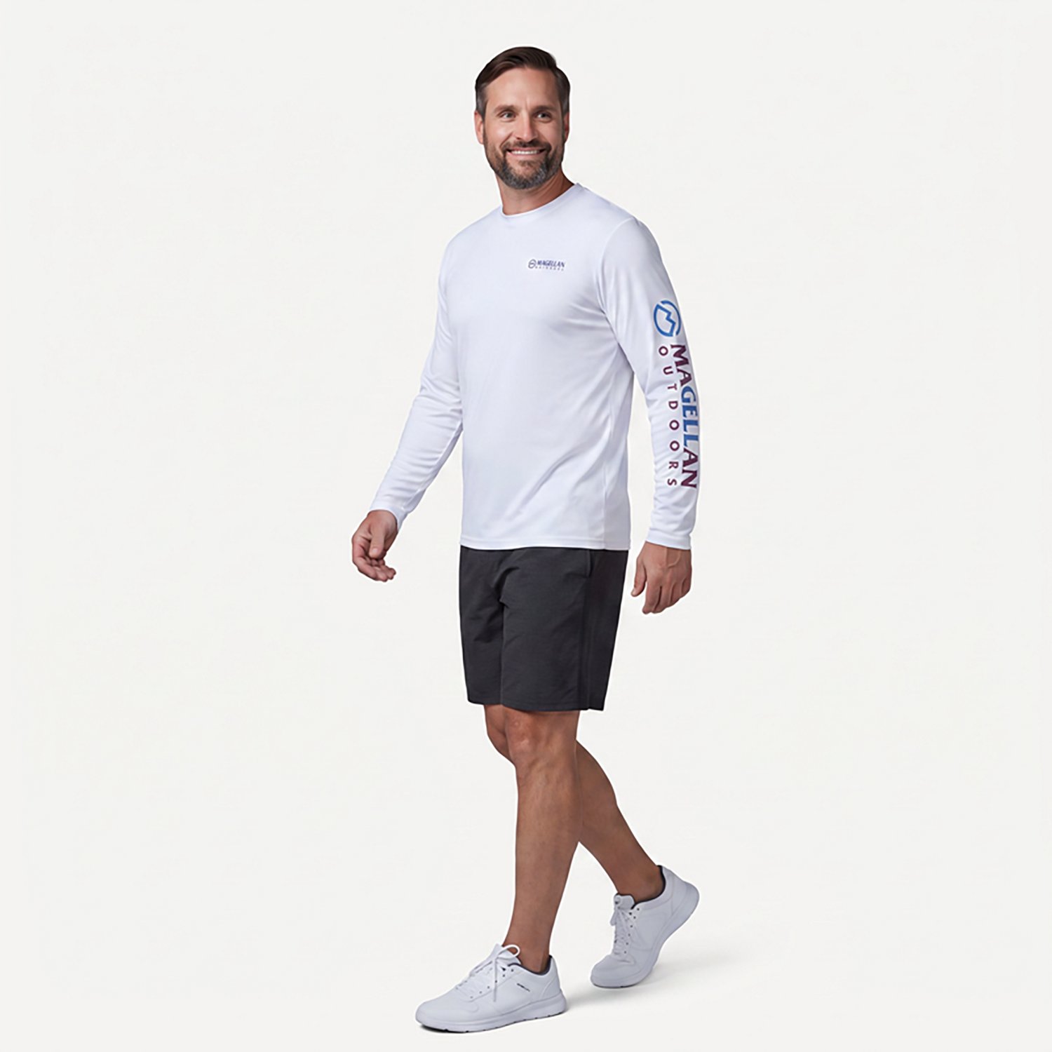 Magellan Outdoors Men's Casting Crew Core Graphic Long Sleeve T-shirt                                                            - view number 2
