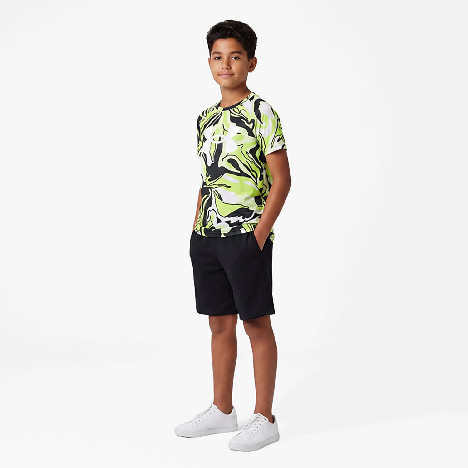 Under Armour Boys' UA Tech Printed Short Sleeve T-shirt                                                                          - view number 3