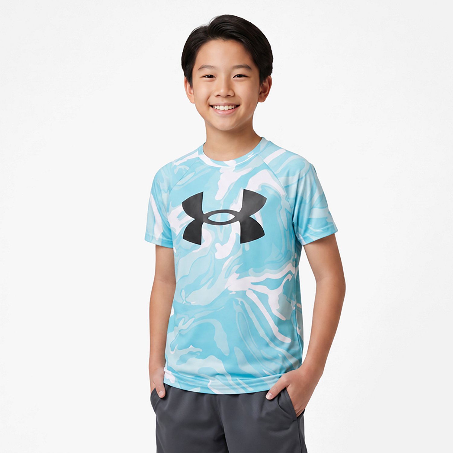 Under Armour Boys' UA Tech Printed Short Sleeve T-shirt