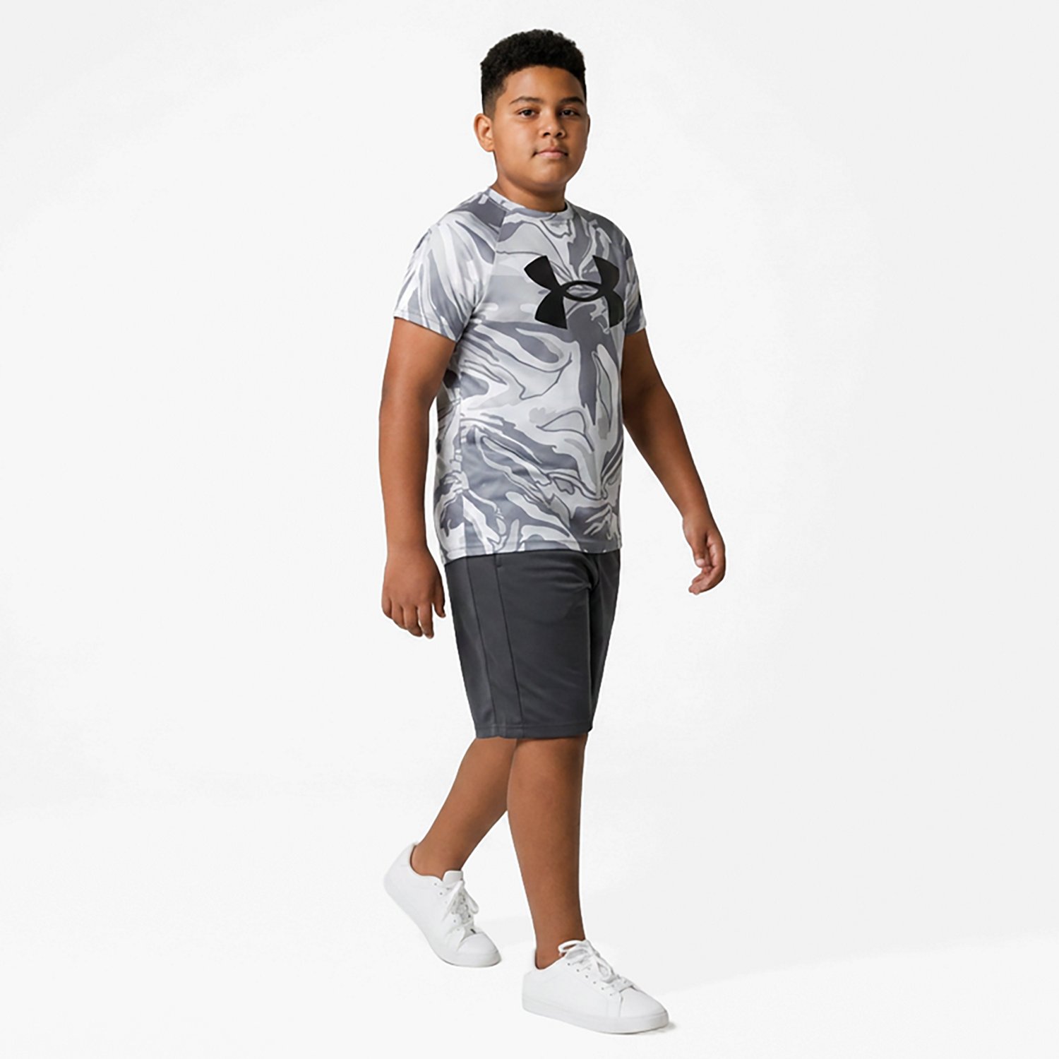 Under Armour Boys' UA Tech Printed Short Sleeve T-shirt                                                                          - view number 2