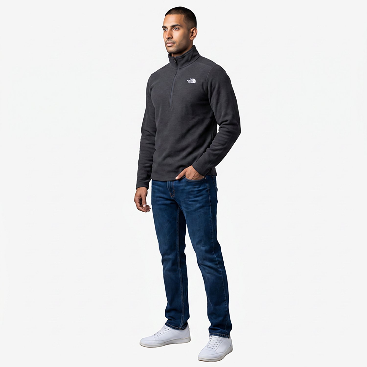 The North Face Men's Textured Cap Rock 1/4 Zip Pullover Sweatshirt