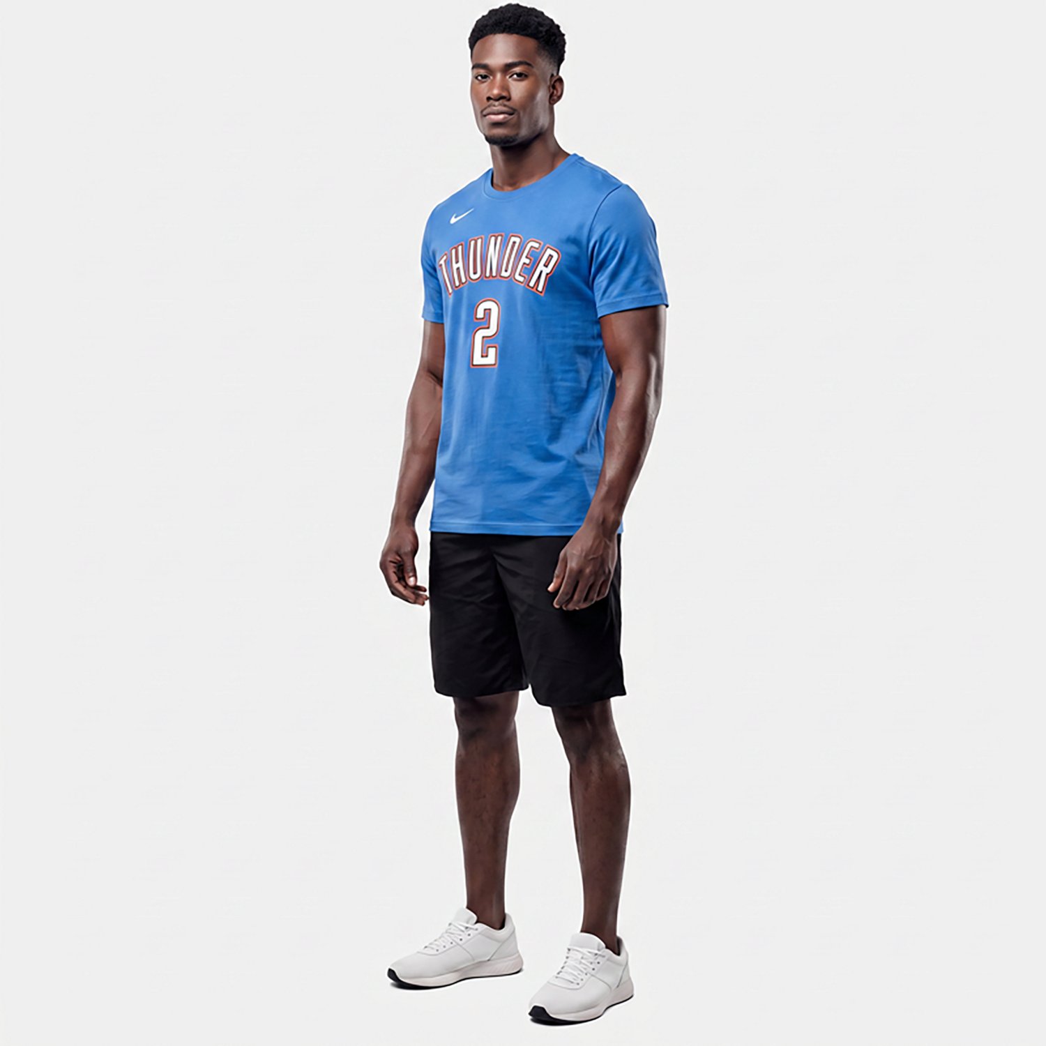 Nike Men's Oklahoma City Thunder Shai Gilgeous-Alexander #2 Essential N&N T-shirt - view number 2