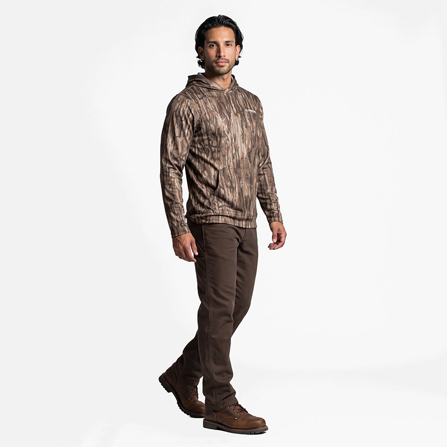 Magellan Outdoors Hunt Gear Men's Eagle Pass Tech Mesh Long Sleeve Hooded T-shirt - view number 2