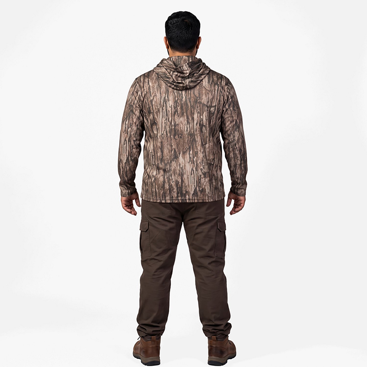 Magellan Outdoors Hunt Gear Men's Eagle Pass Tech Mesh Long Sleeve Hooded T-shirt - view number 3