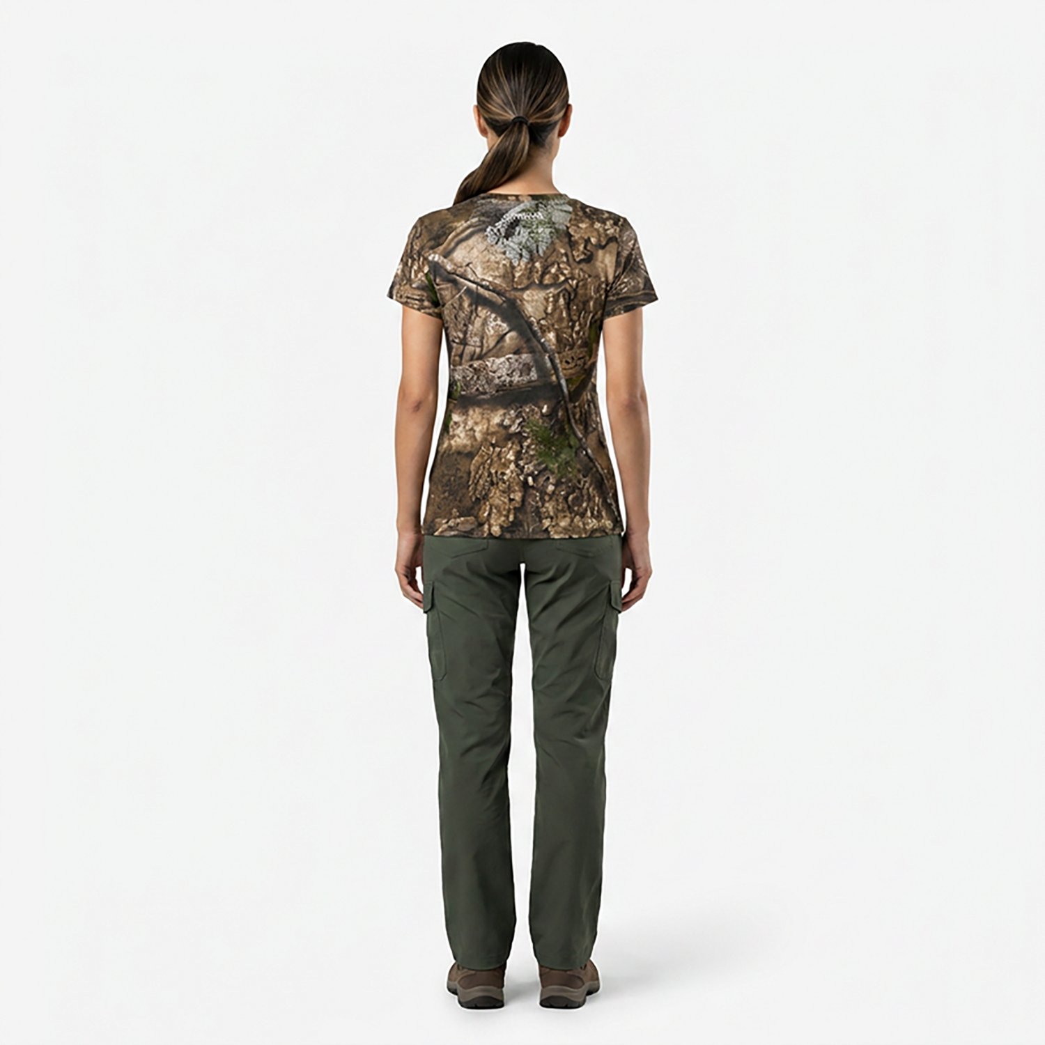 Magellan Outdoors Women's HuntGear Hill Zone V-neck T-shirt                                                                      - view number 2