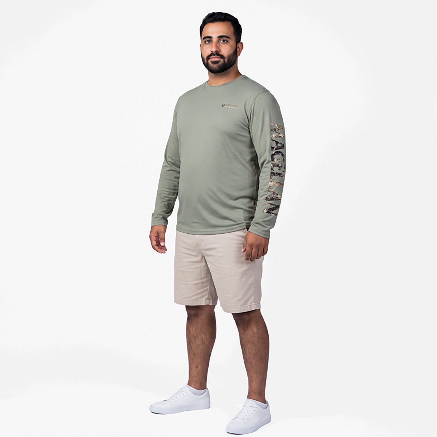 Magellan Outdoors Men's Casting Crew Long Sleeve T-shirt                                                                         - view number 2