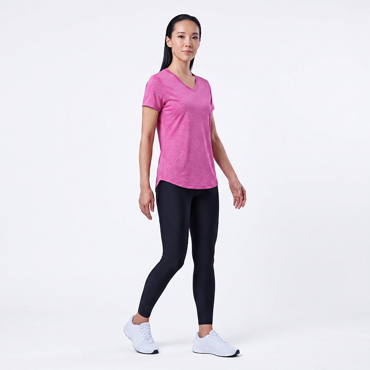 BCG Women's Turbo Melange V-neck T-shirt - view number 2